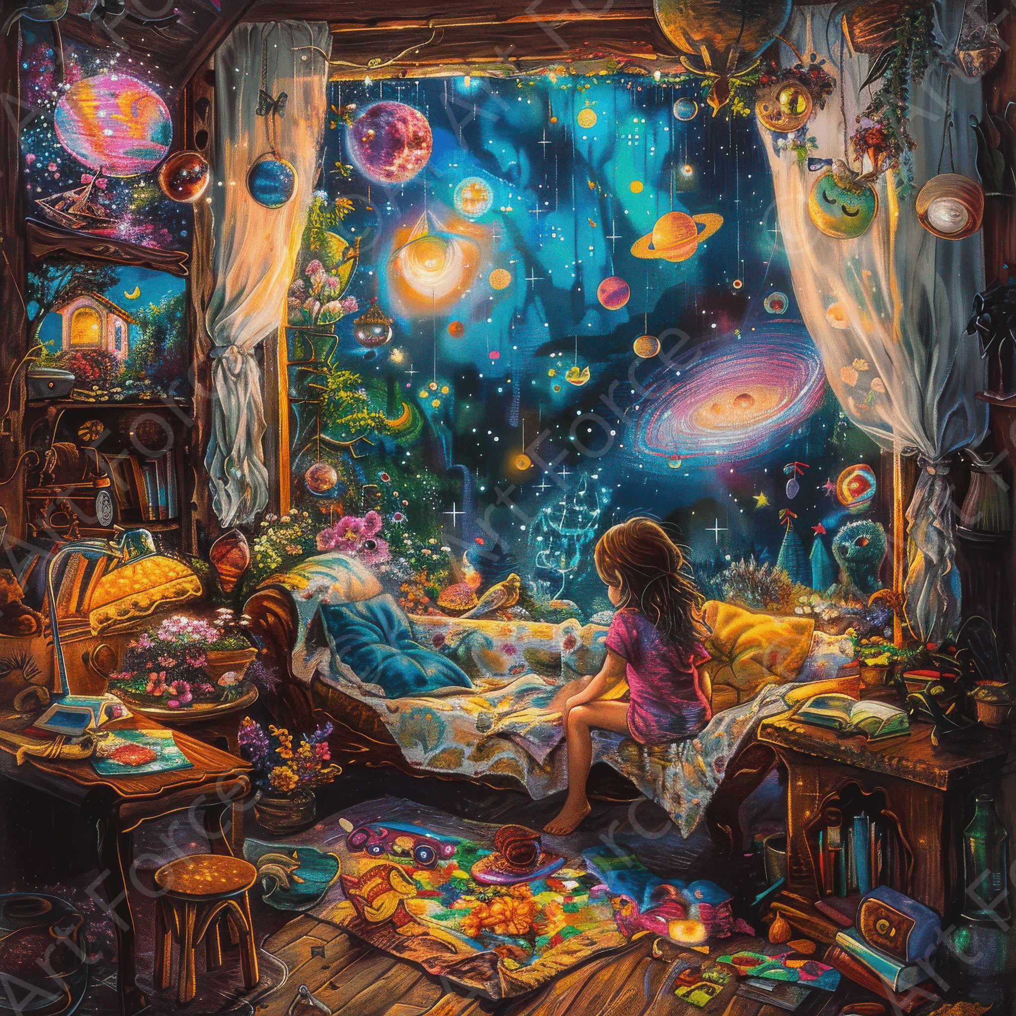 Digital Ai Artwork, of Children Kids Room Art Fantasy Land 5, ideal for art enthusiasts and collectors.