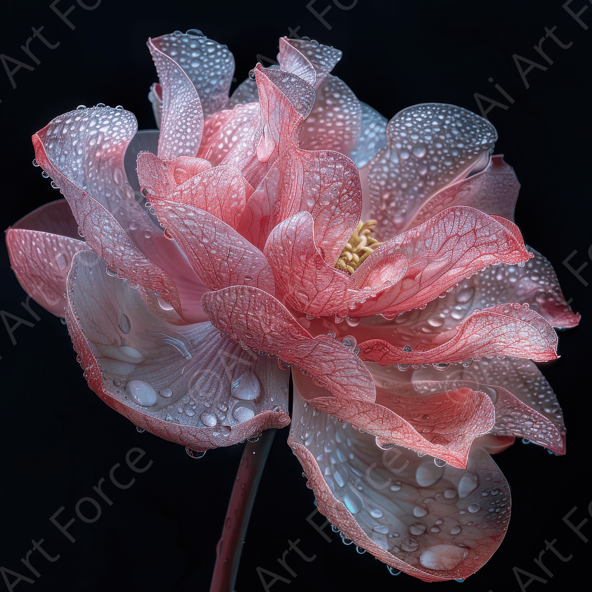 Digital Ai Artwork, of Colorfull Flower Art 12, ideal for art enthusiasts and collectors.
