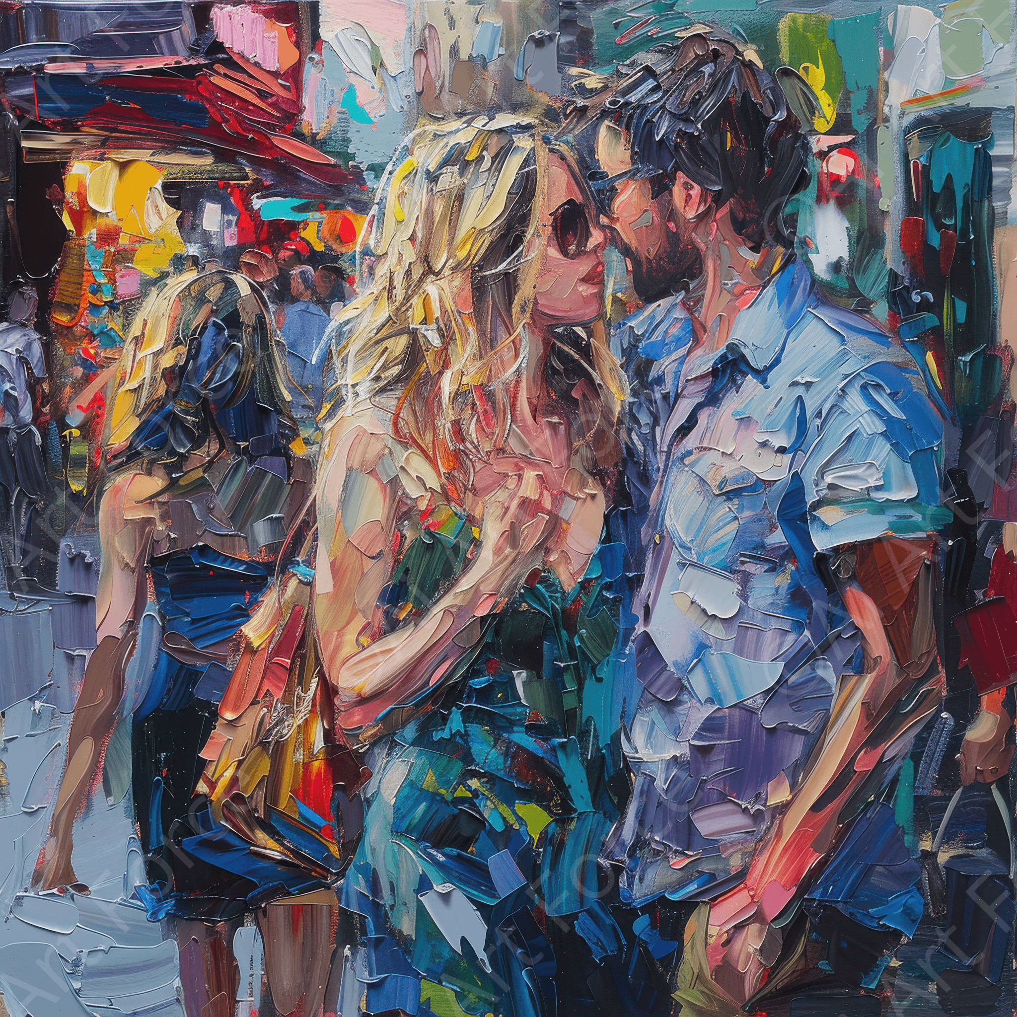 Digital Ai Artwork, of Daily life of a Holywood star, ideal for art enthusiasts and collectors.