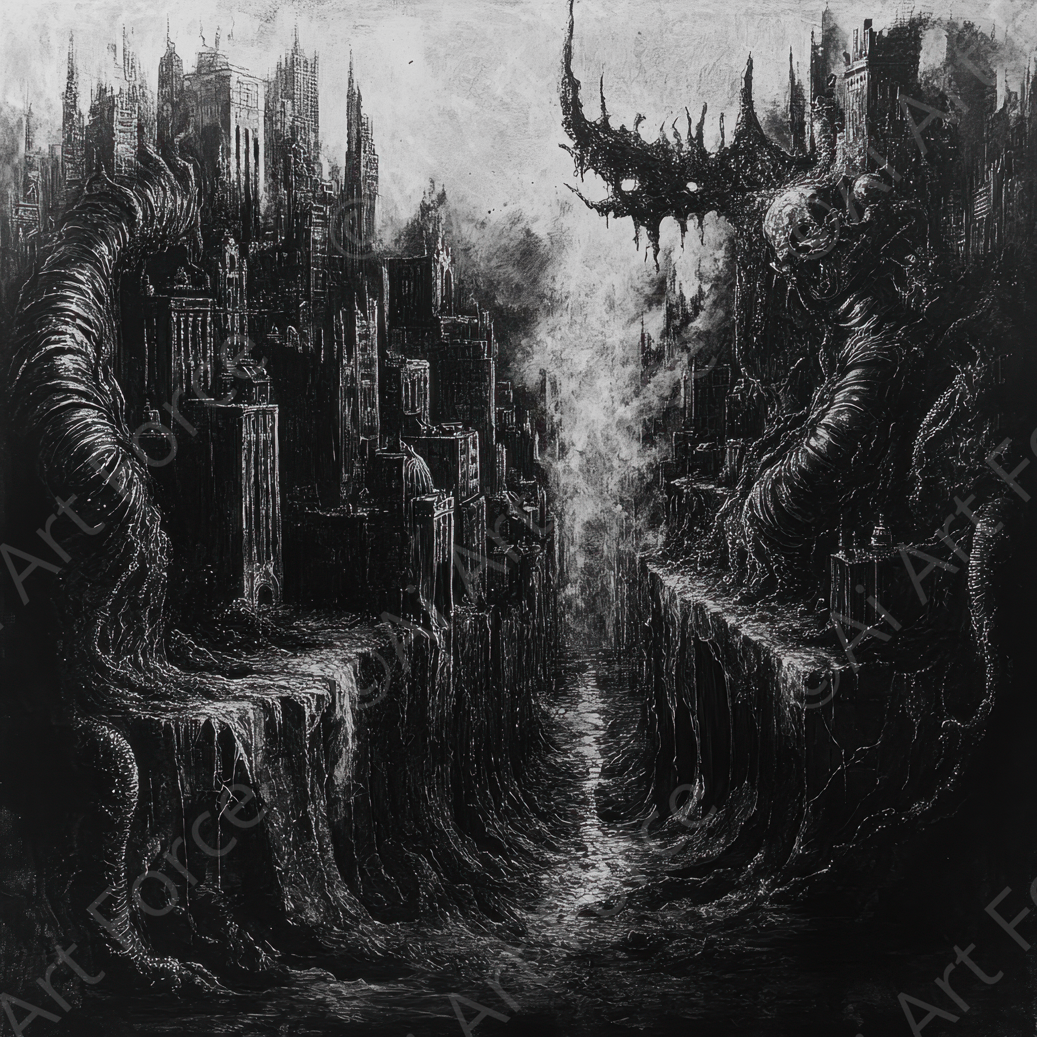 Dark Path Art 2 | High-Quality Digital Ai Art Created by Midjourney