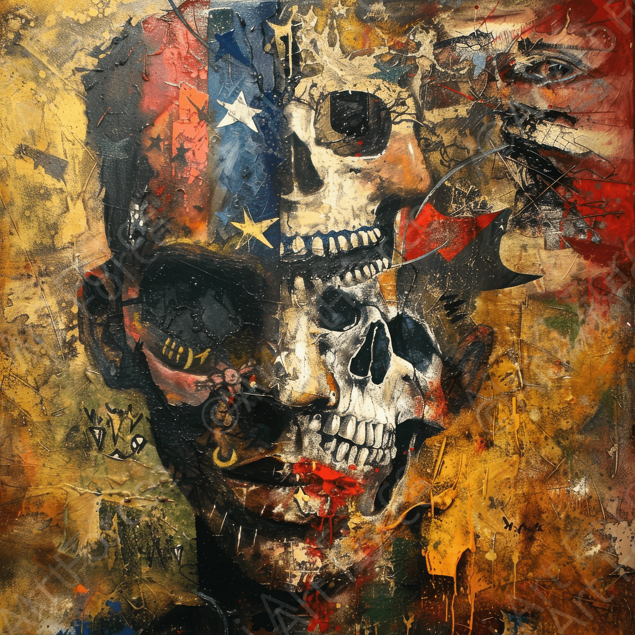 Digital Ai Artwork, of Expressionism art style American ancestors 2, ideal for art enthusiasts and collectors.