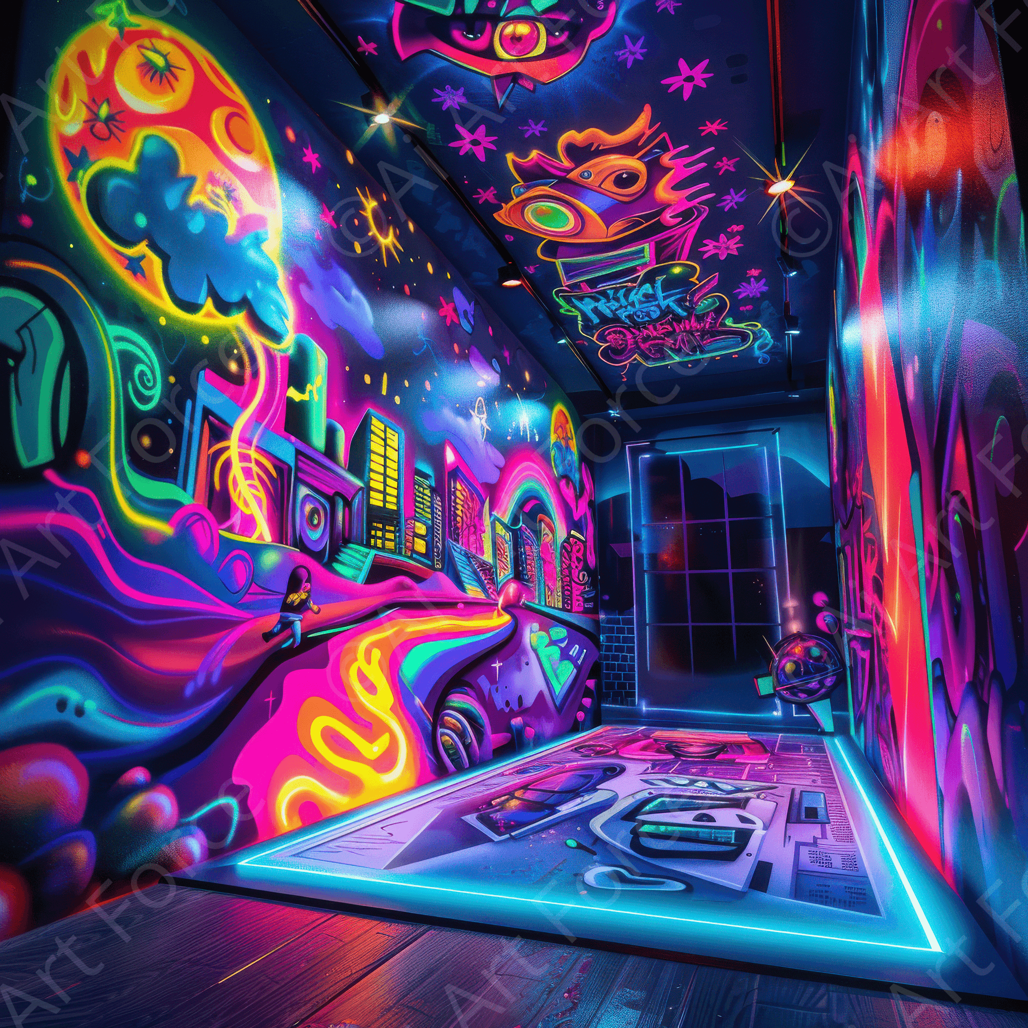 Digital Ai Artwork, of Graffiti Art Urban 13, ideal for art enthusiasts and collectors.