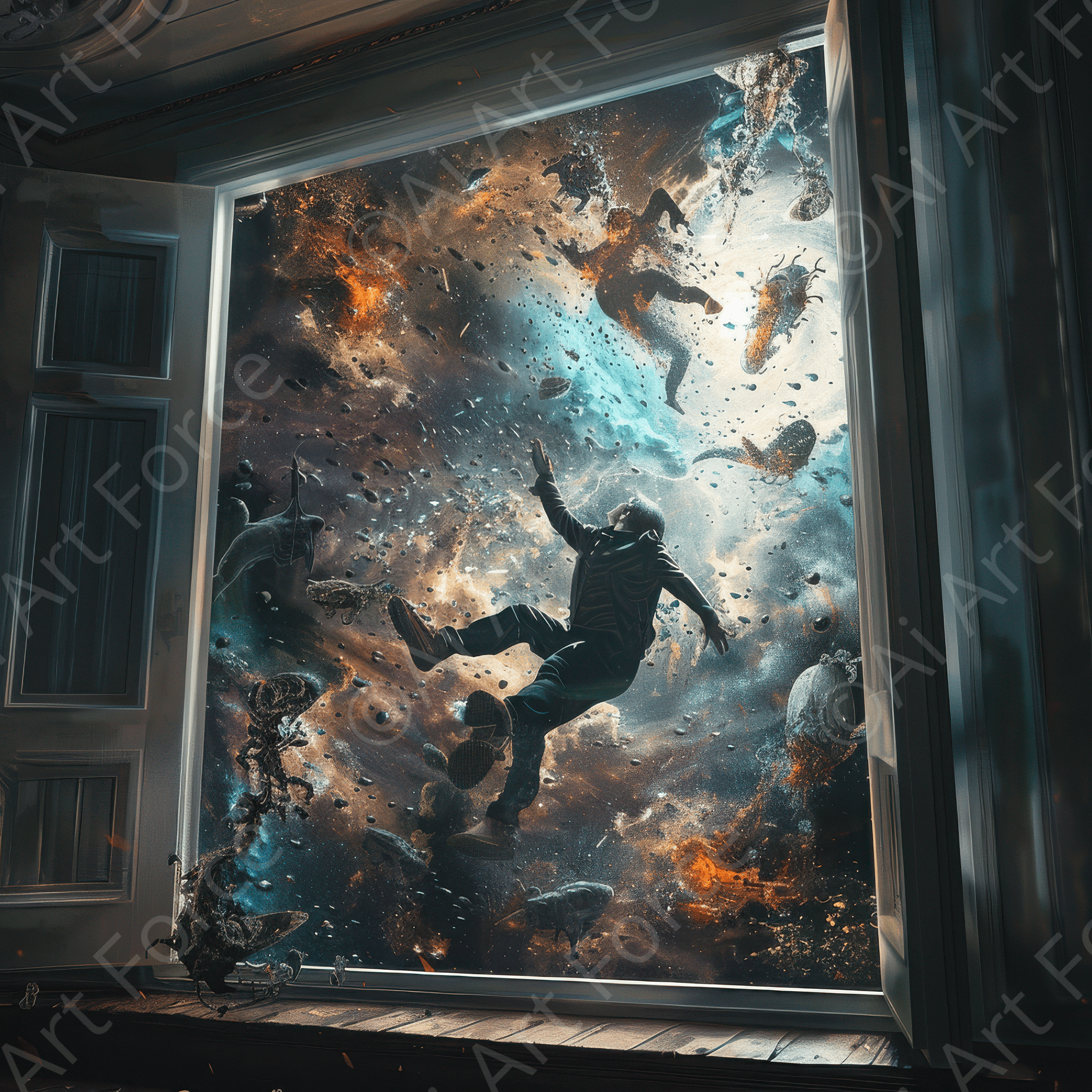 Digital Ai Artwork, of Kids Nightmare 1, ideal for art enthusiasts and collectors.