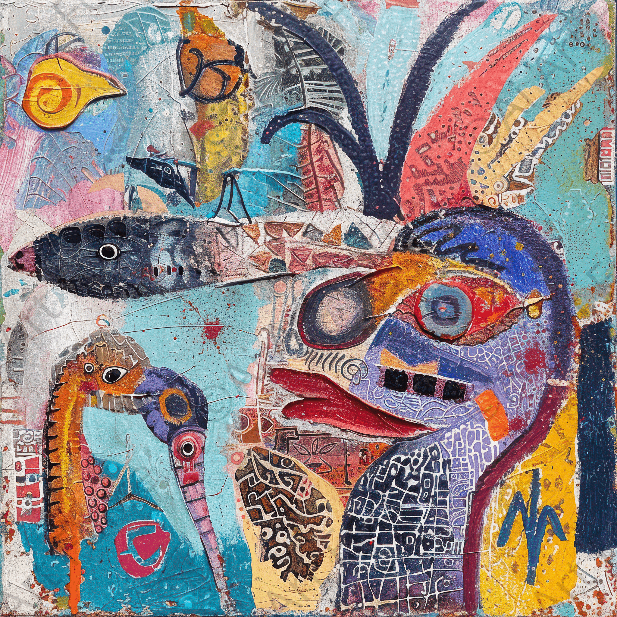 Digital Ai Artwork, of Old culture of Australia in abstract style 3, ideal for art enthusiasts and collectors.