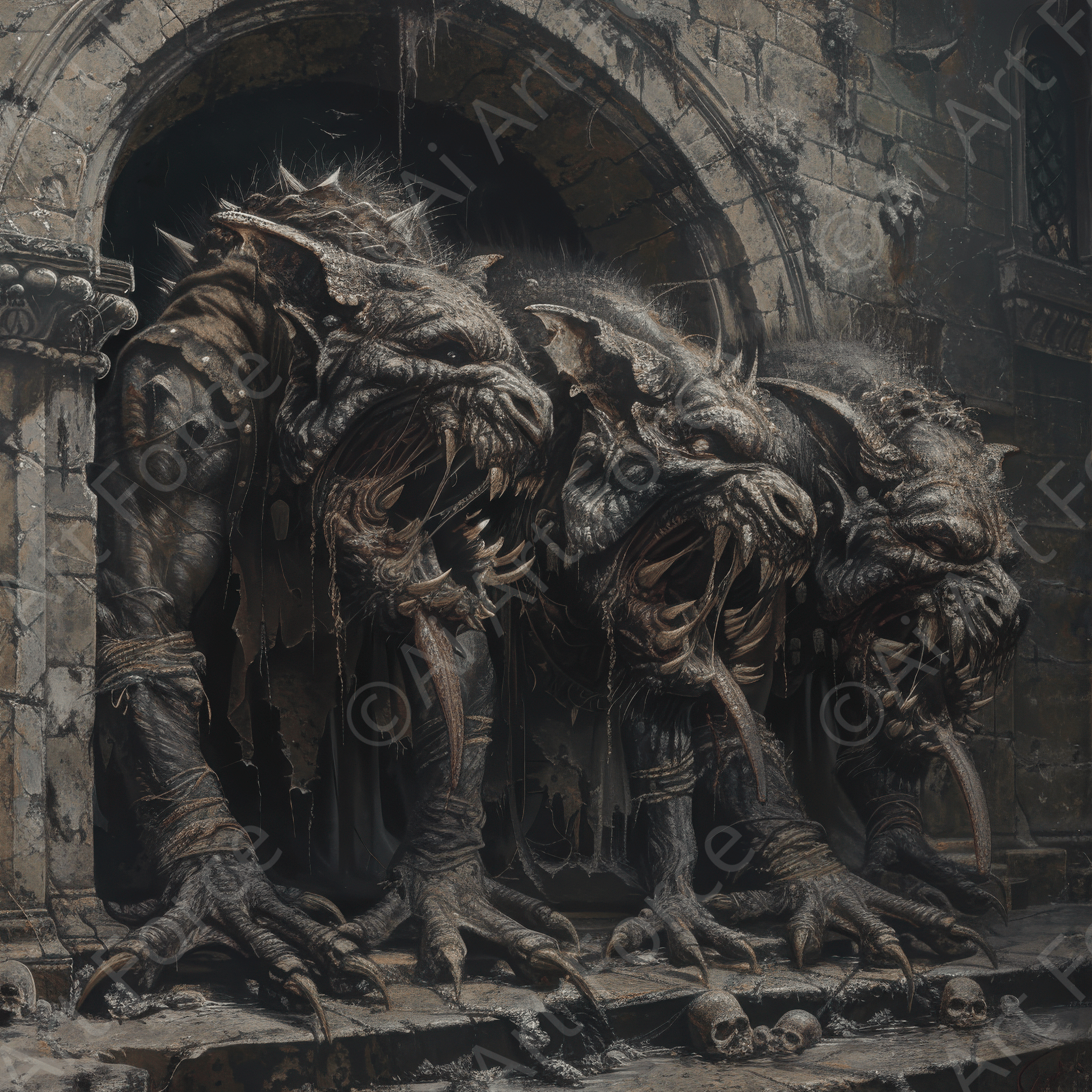 Digital Ai Artwork, of Rise of the Underworld 6, ideal for art enthusiasts and collectors.