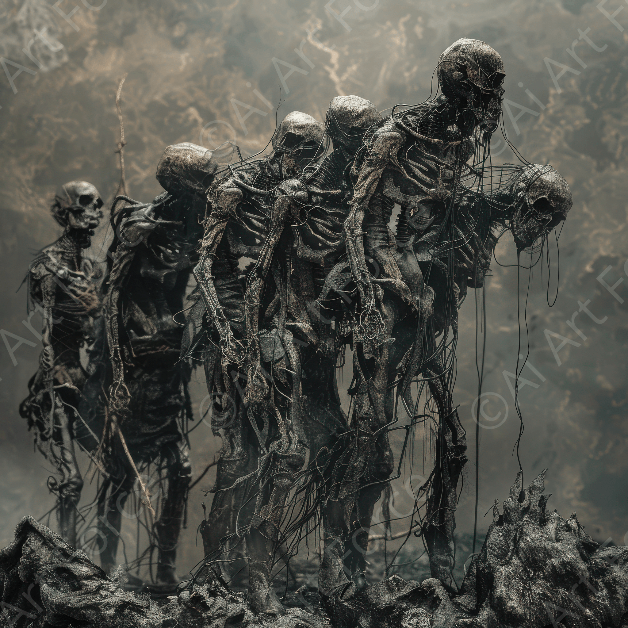 Digital Ai Artwork, of Rise of the Underworld, ideal for art enthusiasts and collectors.