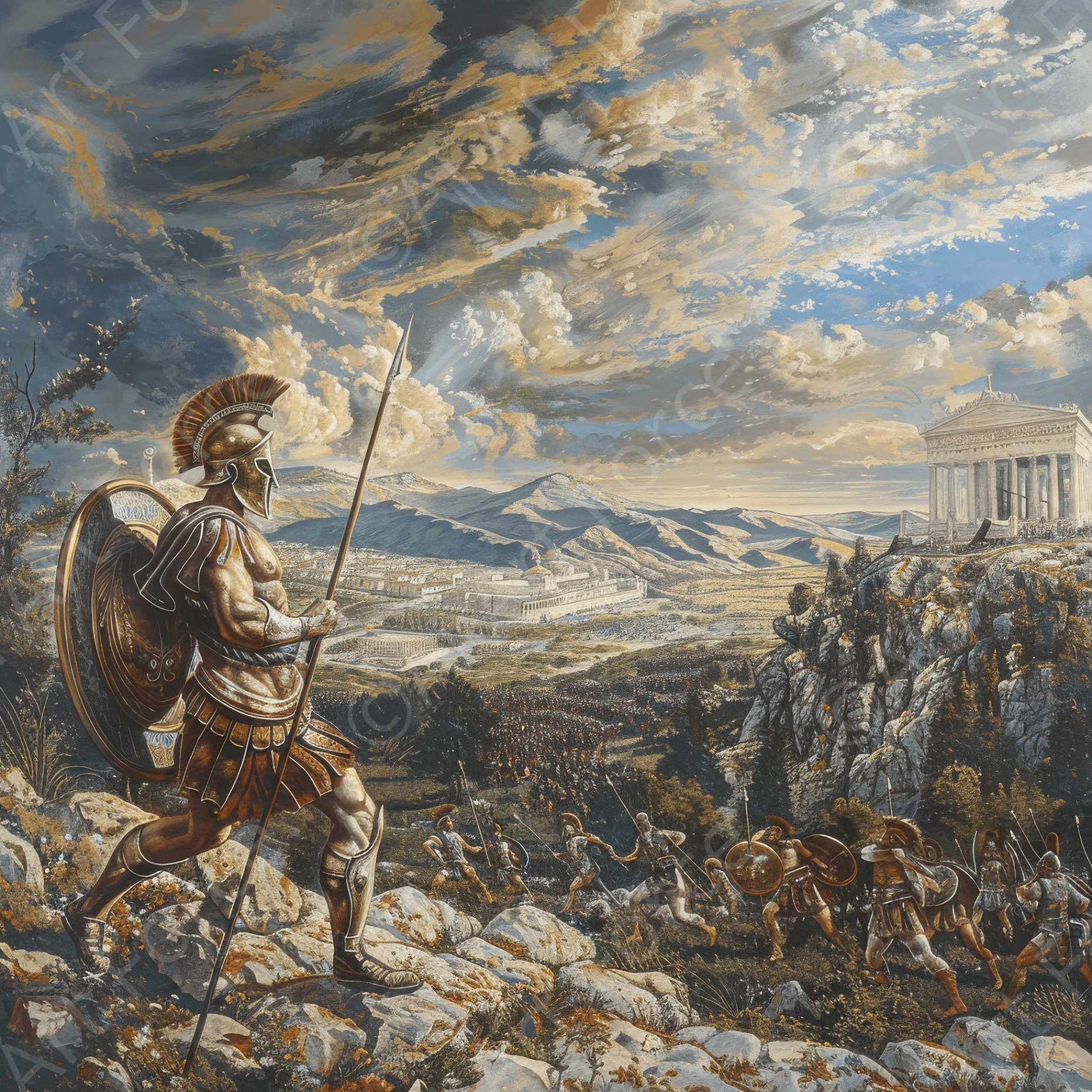 Digital Ai Artwork, of Roman War 1, ideal for art enthusiasts and collectors.