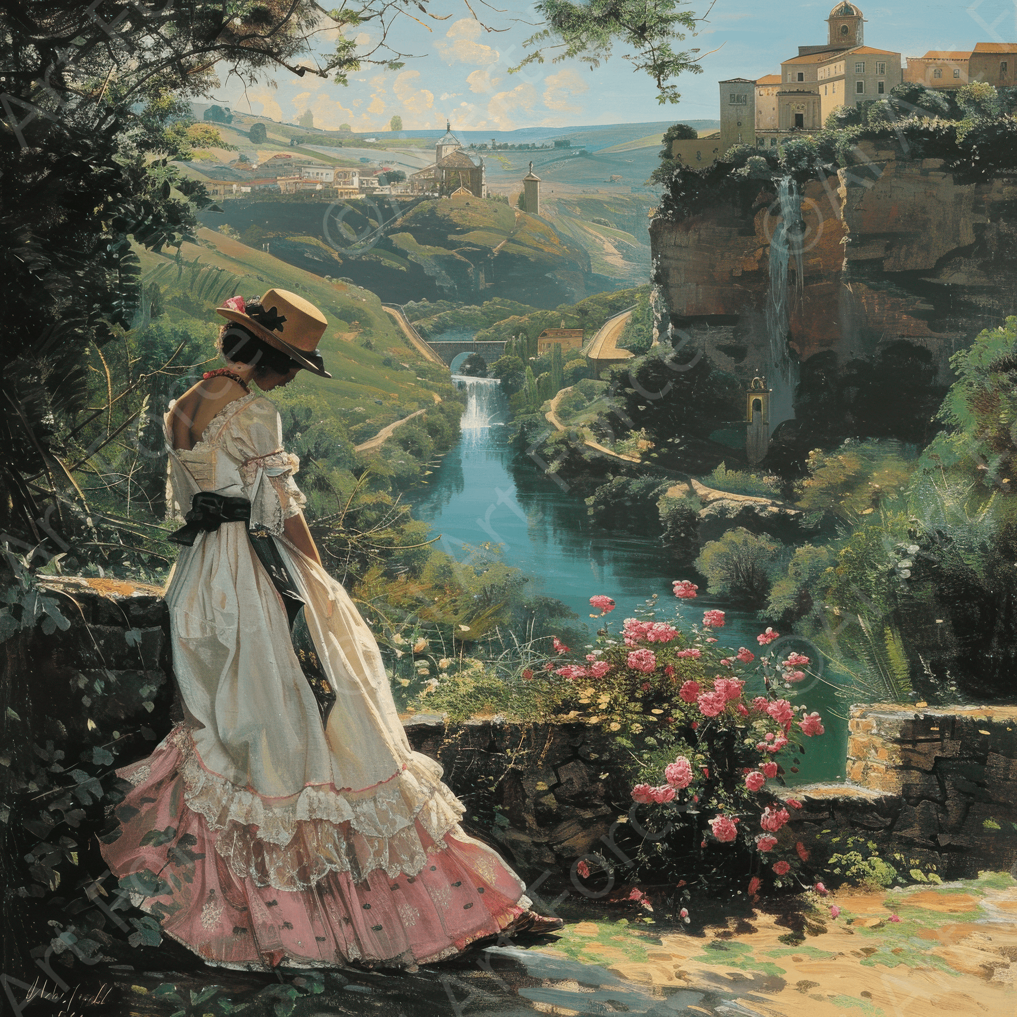 Digital Ai Artwork, of Romanticism art style culture of Portugal 1, ideal for art enthusiasts and collectors.