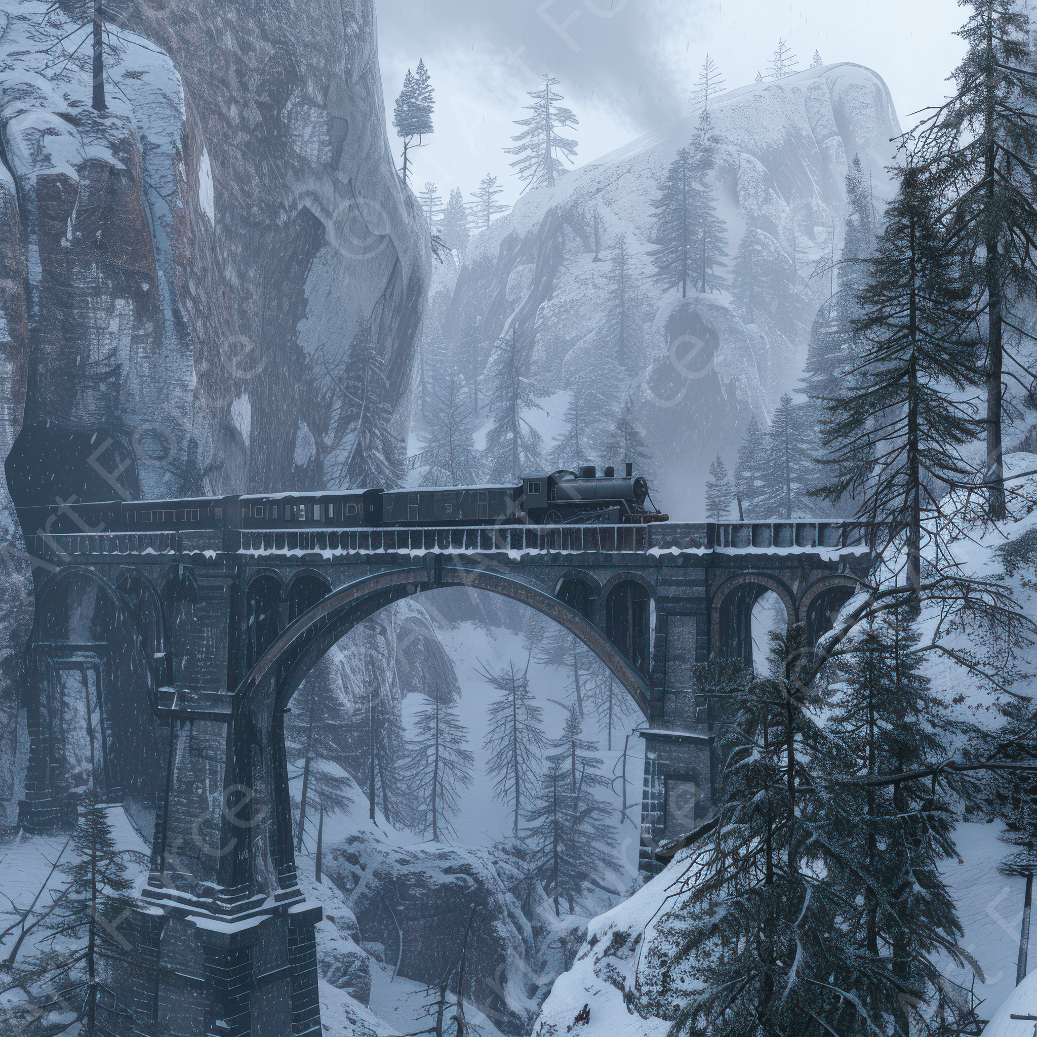 Digital Ai Artwork, of Technology Locomotif train 8, ideal for art enthusiasts and collectors.