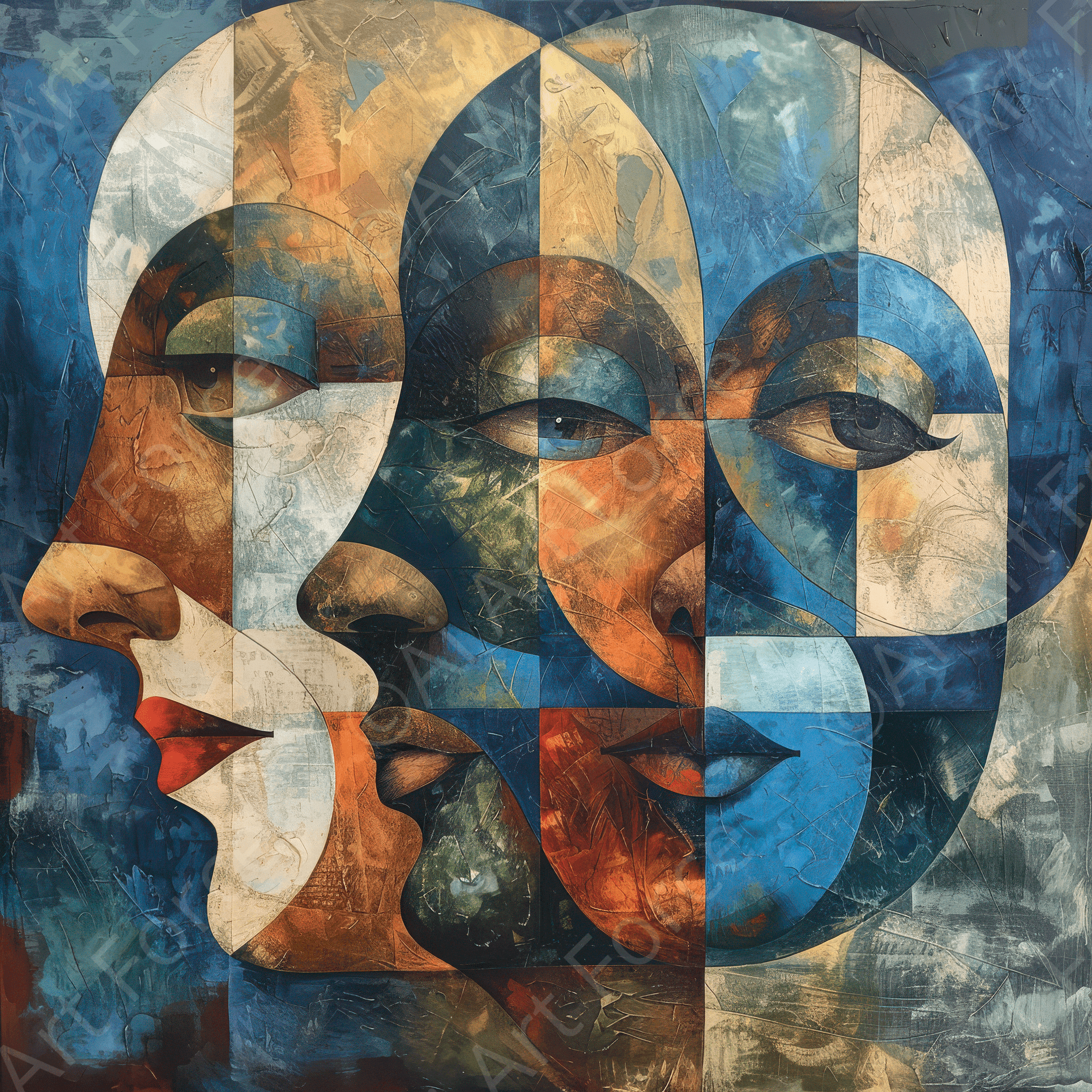 Digital Ai Artwork, of The Shadow Lantern Society abstract art style 4, ideal for art enthusiasts and collectors.