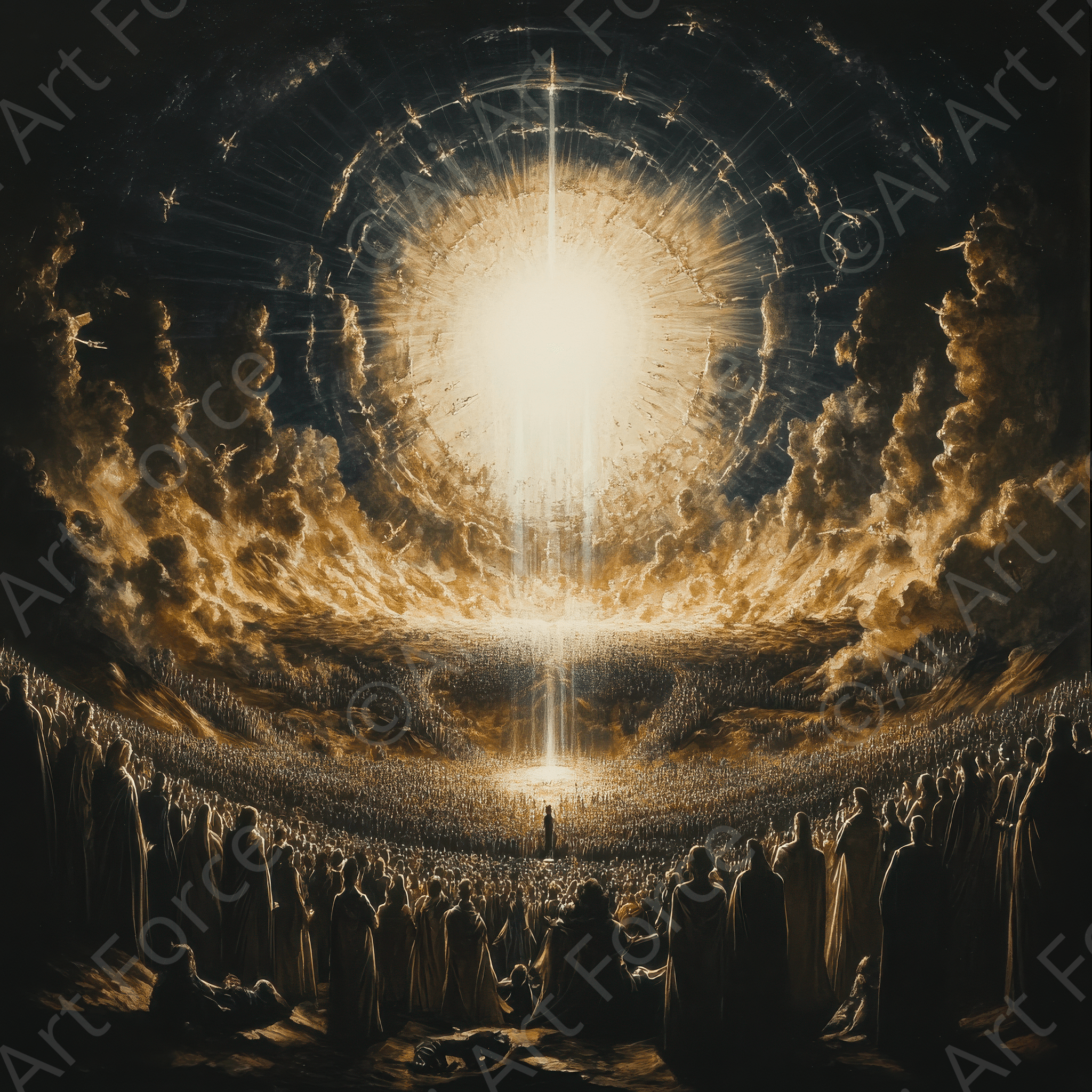 Digital Ai Artwork, of Controversy in Society Spiritual But Not Religion 3, ideal for art enthusiasts and collectors.