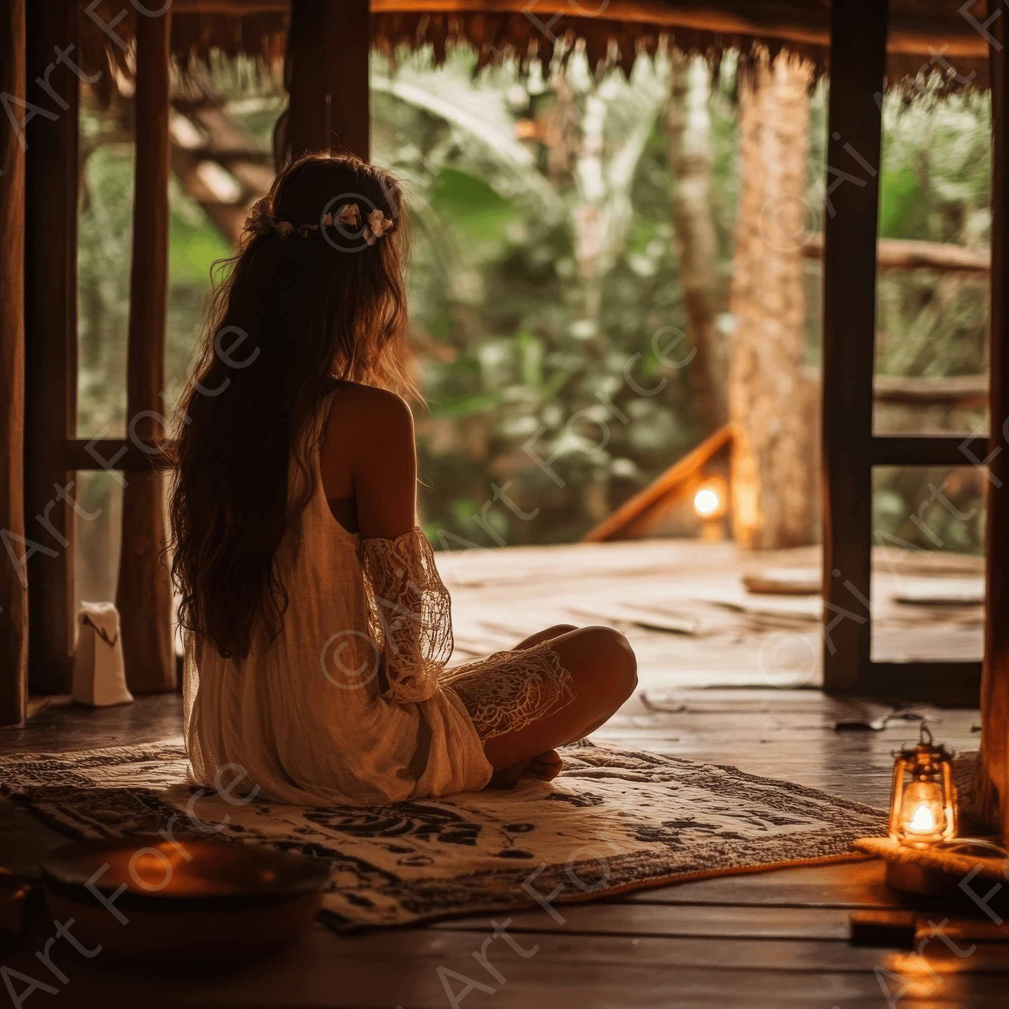 Digital Ai Artwork, of Experience of a Retreat in the Spiritual Life 2, ideal for art enthusiasts and collectors.