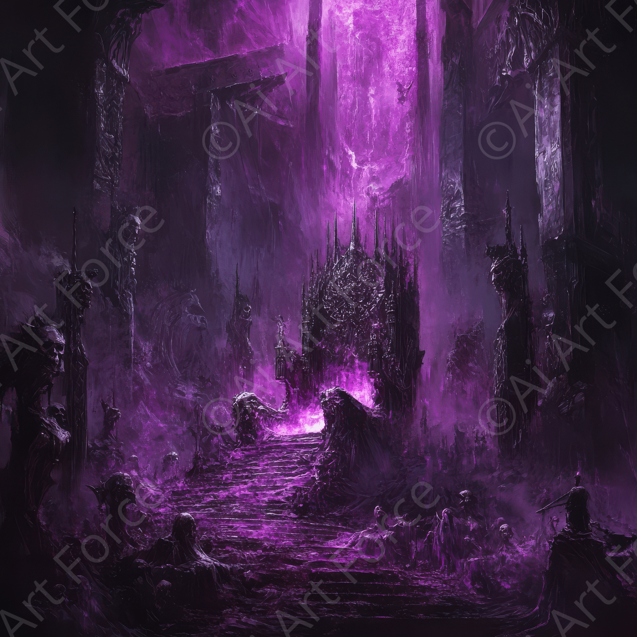Digital Ai Artwork, of Hades in the Underworld 3, ideal for art enthusiasts and collectors.