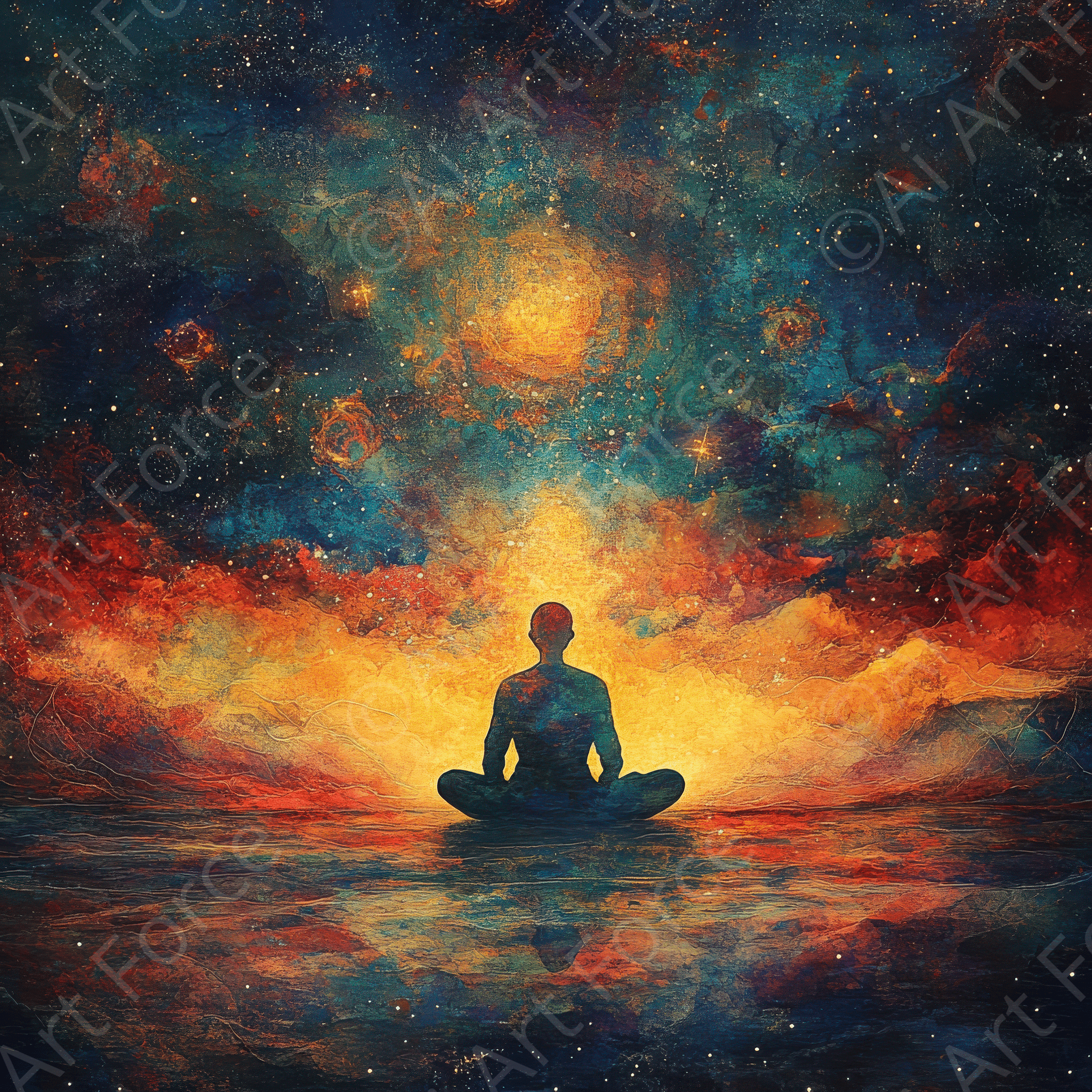 Digital Ai Artwork, of Mental Health and Spirituality 3, ideal for art enthusiasts and collectors.