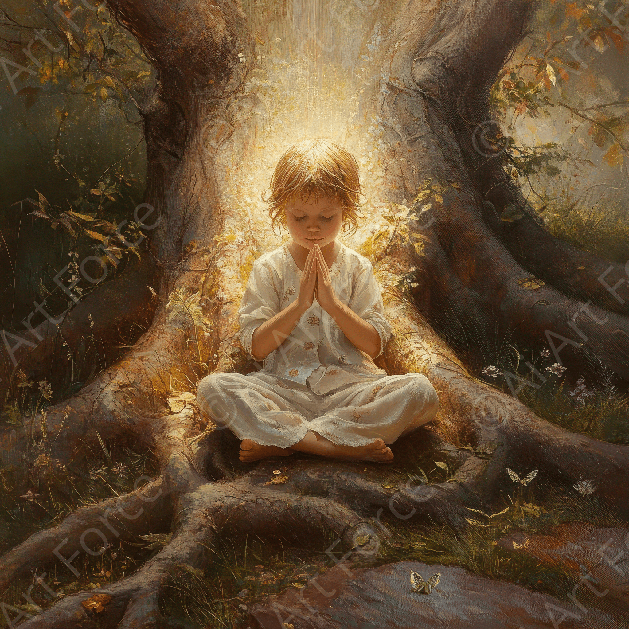 Digital Ai Artwork, of Spiritual Development in Childhood 5, ideal for art enthusiasts and collectors.