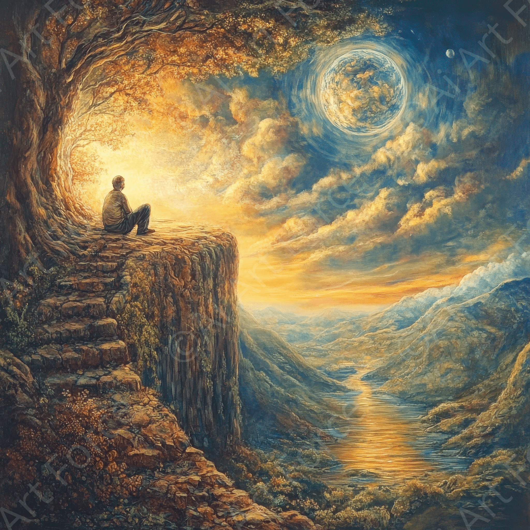 Digital Ai Artwork, of Spiritual Discernment and Vocational Counseling 3, ideal for art enthusiasts and collectors.