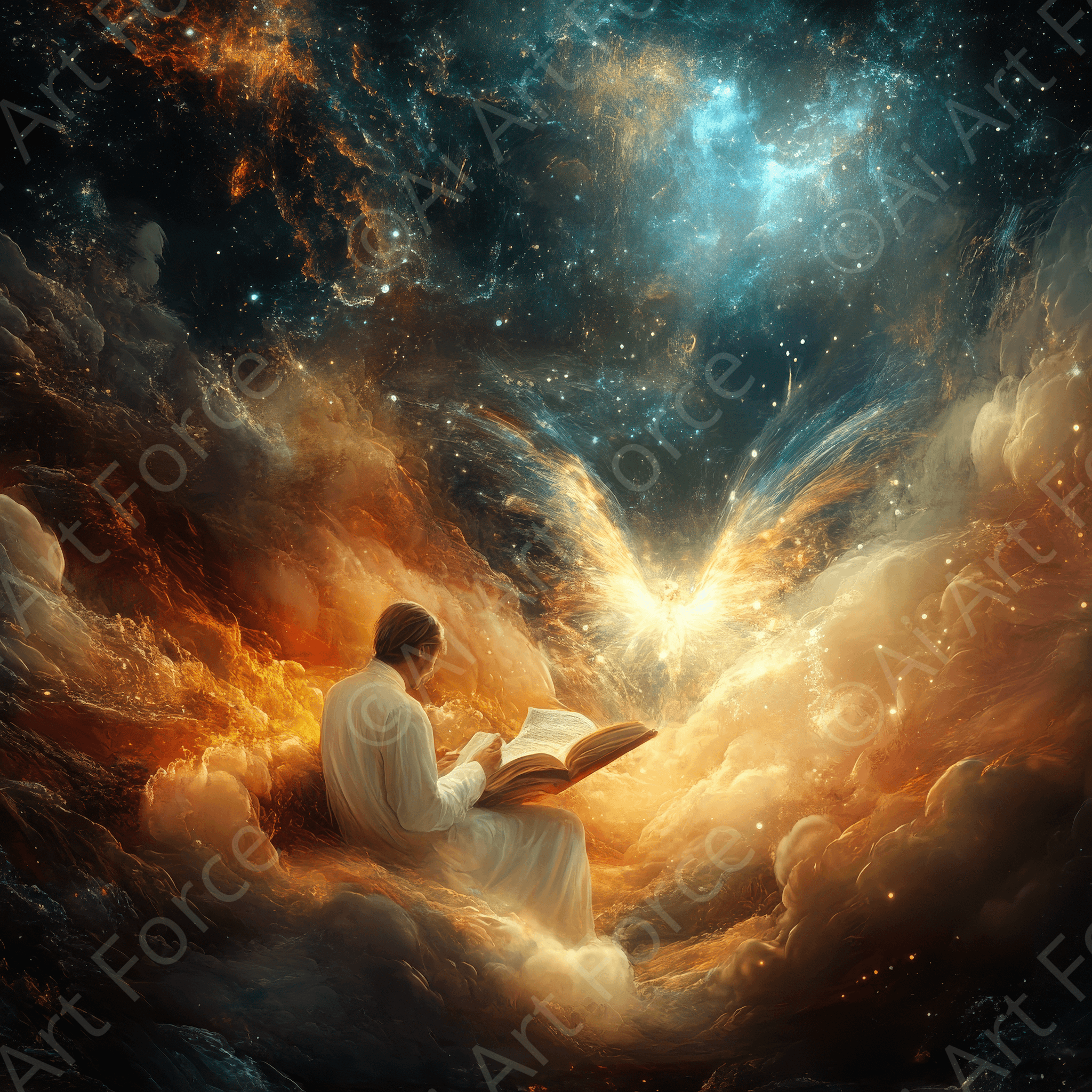 Digital Ai Artwork, of Spiritual Discernment and Vocational Counseling, ideal for art enthusiasts and collectors.