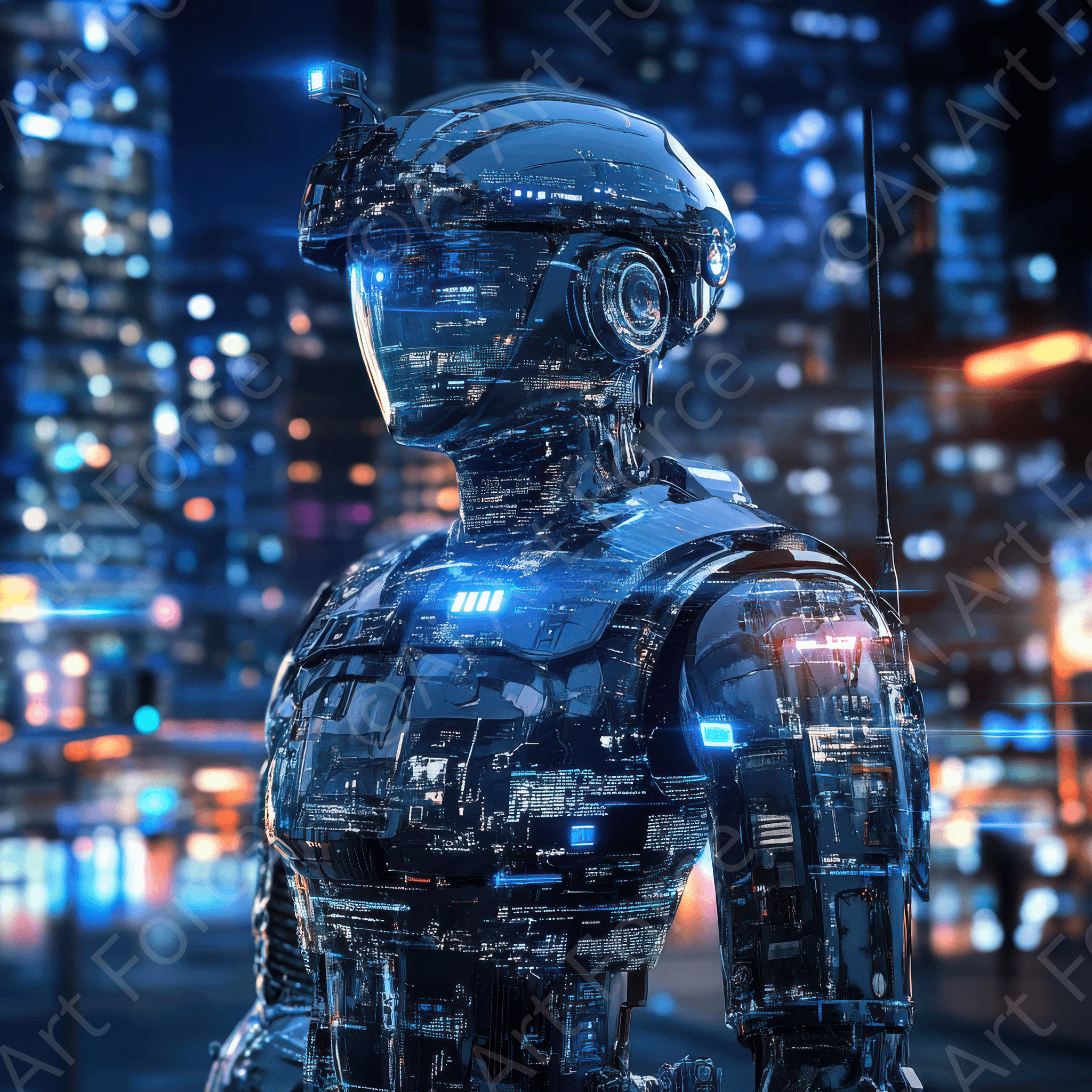 Digital Ai Artwork, of The future of AI in law enforcement 3, ideal for art enthusiasts and collectors.