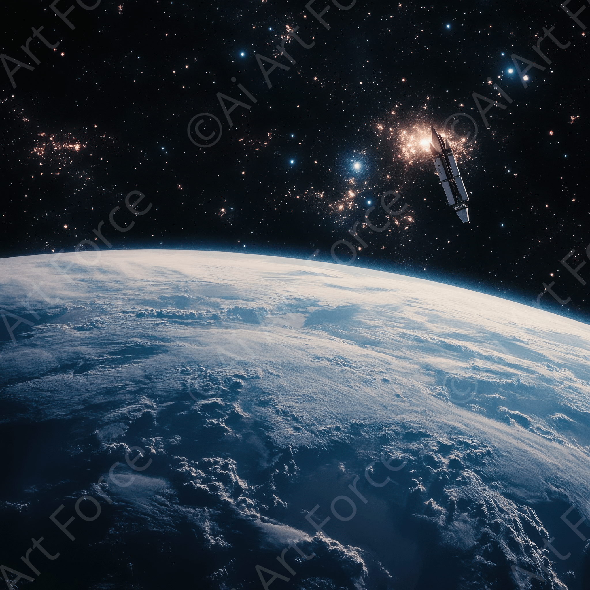 Digital Ai Artwork, of The role of space exploration in uniting humanity 6, ideal for art enthusiasts and collectors.