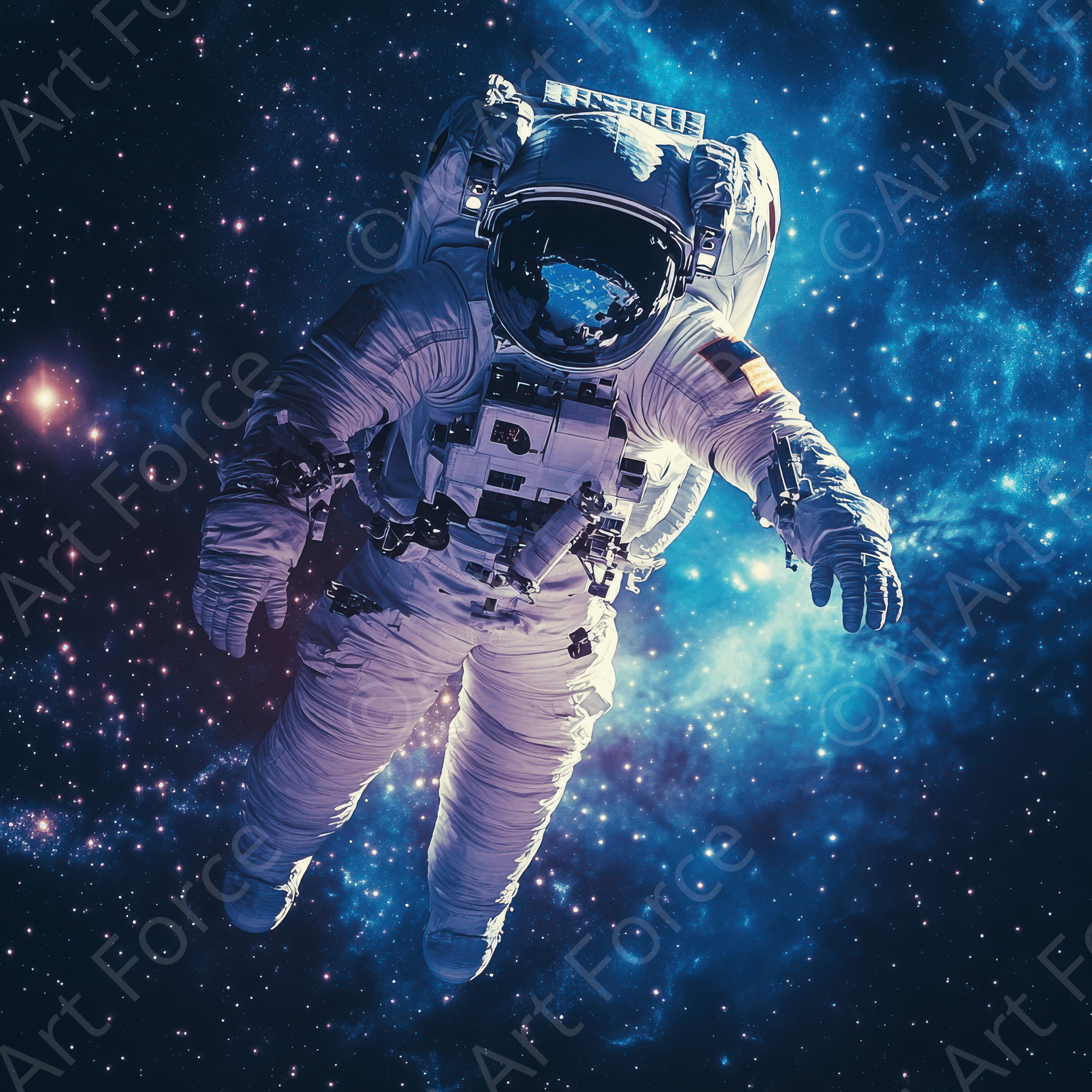 Digital Ai Artwork, of The role of space exploration in uniting humanity 2, ideal for art enthusiasts and collectors.