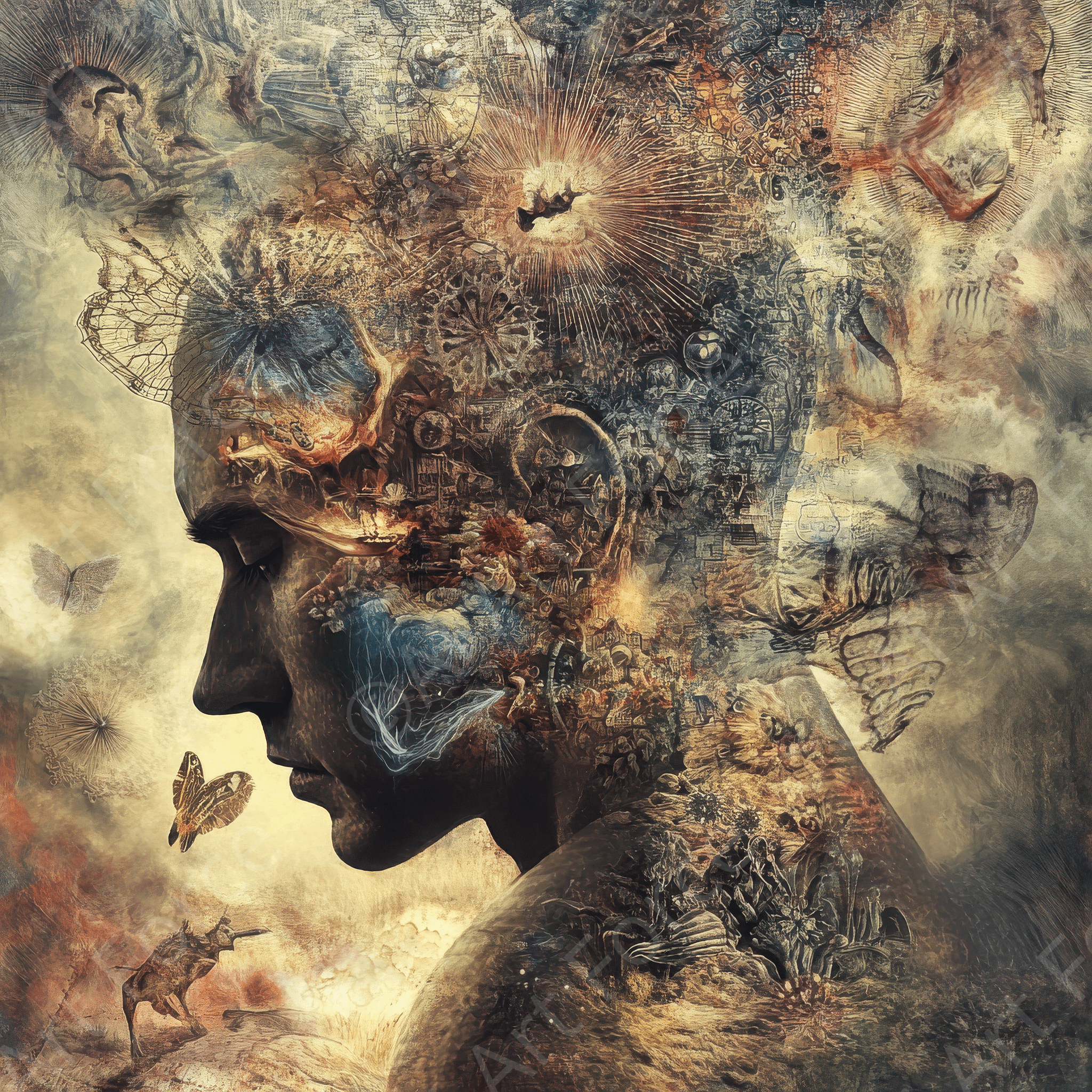 Digital Ai Artwork, of Veterans Biopsychosocial-Spiritual Assessment 7, ideal for art enthusiasts and collectors.