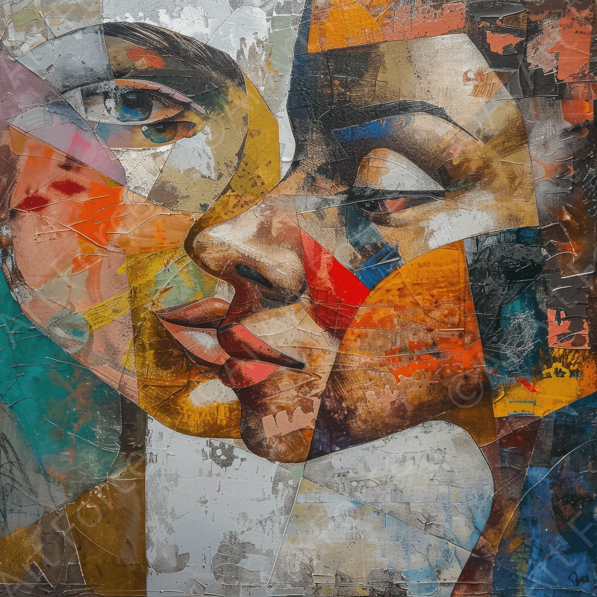 Digital Ai Artwork, of Expresionism man ruling the world according to women 2, ideal for art enthusiasts and collectors.