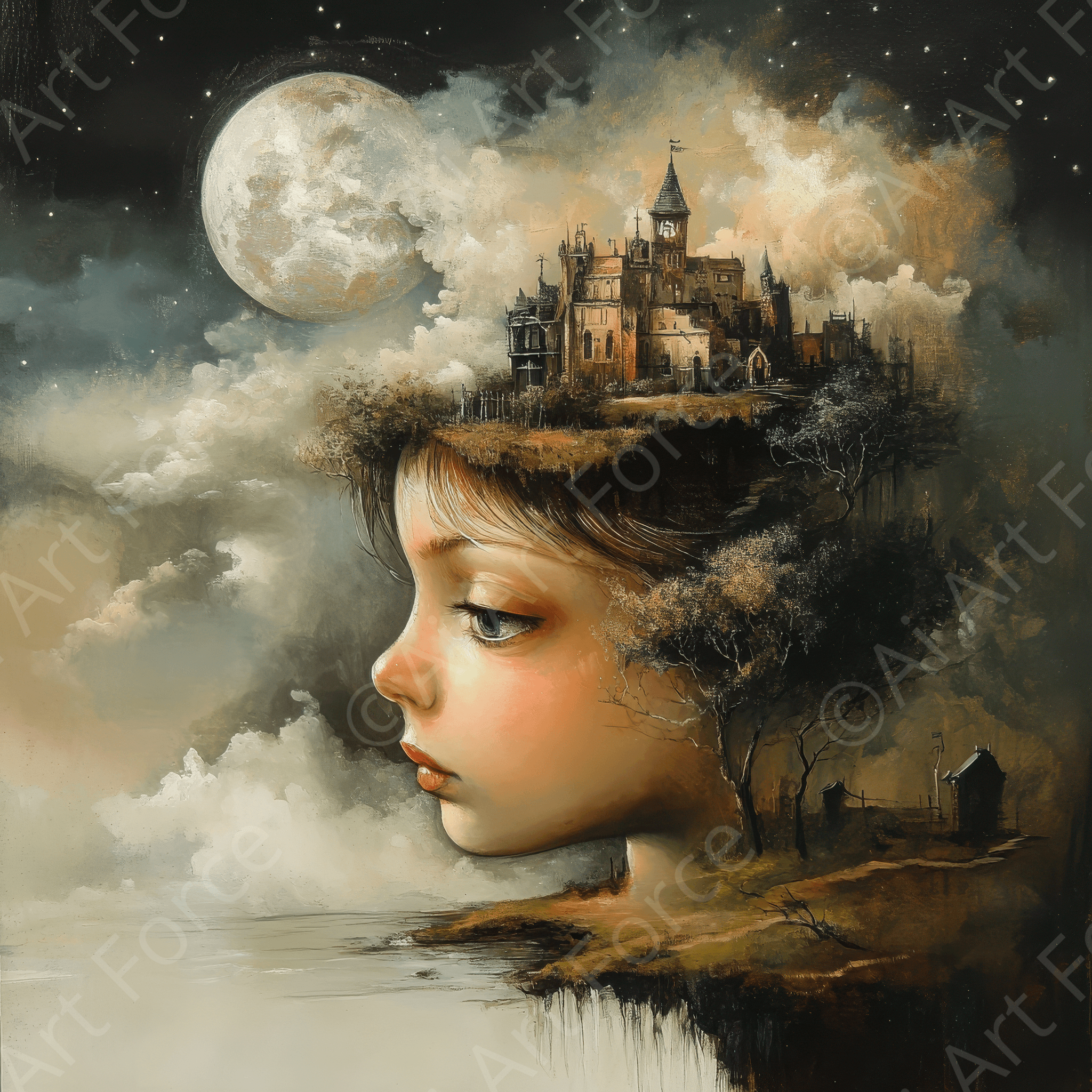 Digital Ai Artwork, of Surrealistic art style 4, ideal for art enthusiasts and collectors.