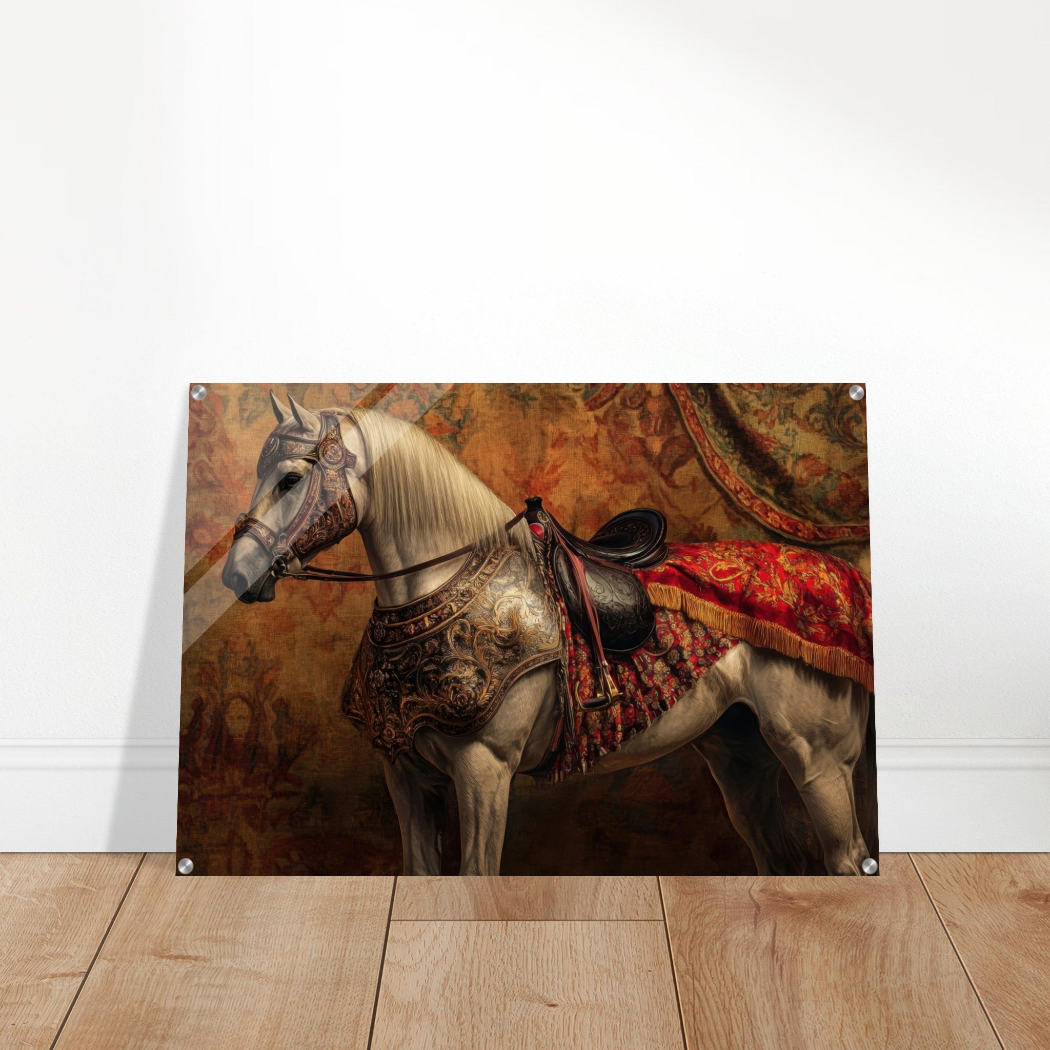 Acrylic Print Landscape - Renaissance Portrait of a Noble Horse A dignified 2 - Shop Ai Art WebShop - Digital Art online Store