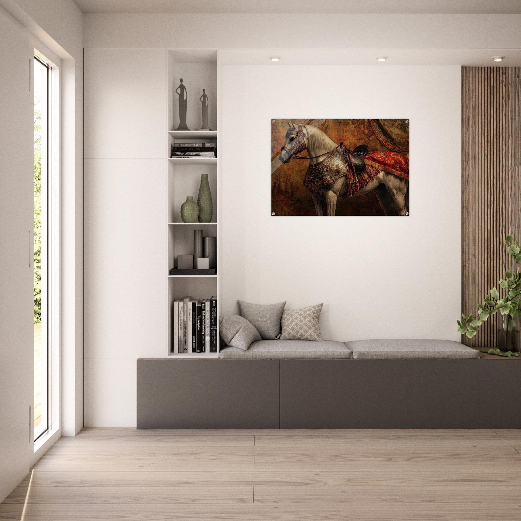 Acrylic Print Landscape - Renaissance Portrait of a Noble Horse A dignified 2 - Shop Ai Art WebShop - Digital Art online Store