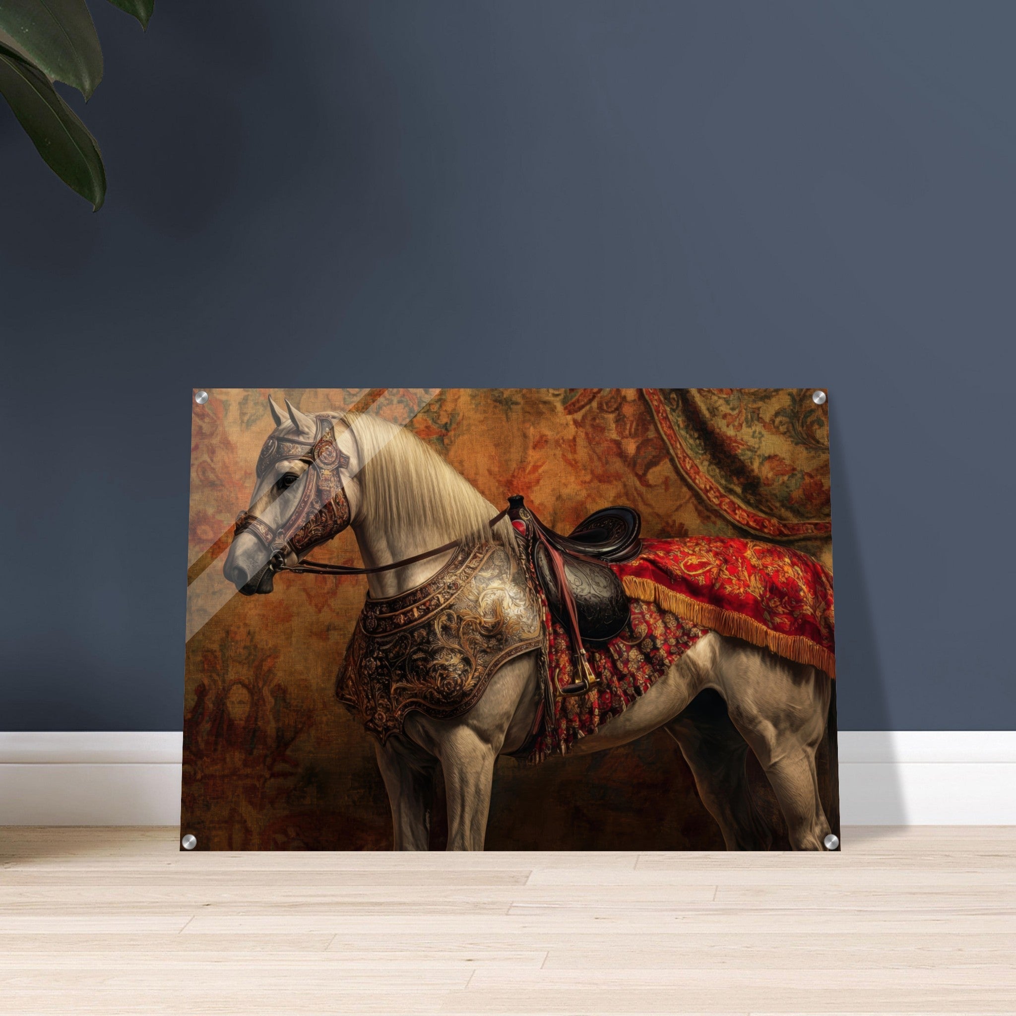 Acrylic Print Landscape - Renaissance Portrait of a Noble Horse A dignified 2 - Shop Ai Art WebShop - Digital Art online Store