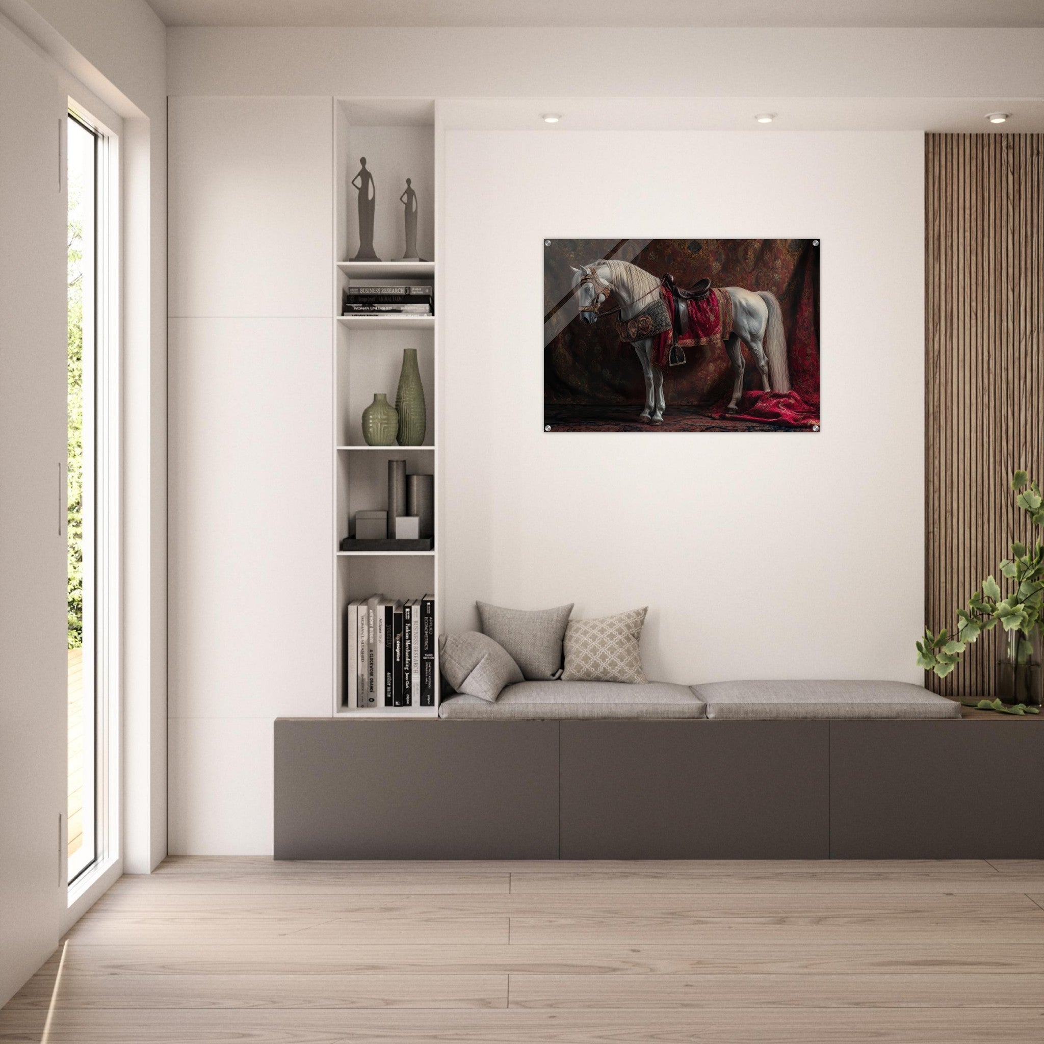 Acrylic Print Landscape - Renaissance Portrait of a Noble Horse A dignified 4 - Shop Ai Art WebShop - Digital Art online Store