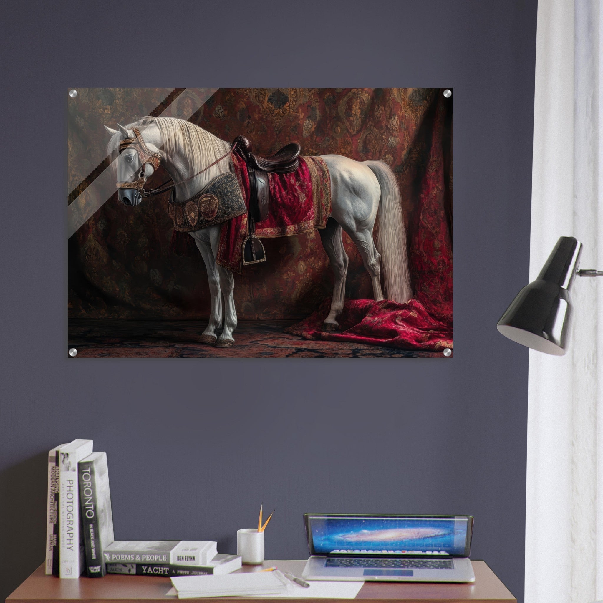 Acrylic Print Landscape - Renaissance Portrait of a Noble Horse A dignified 4 - Shop Ai Art WebShop - Digital Art online Store