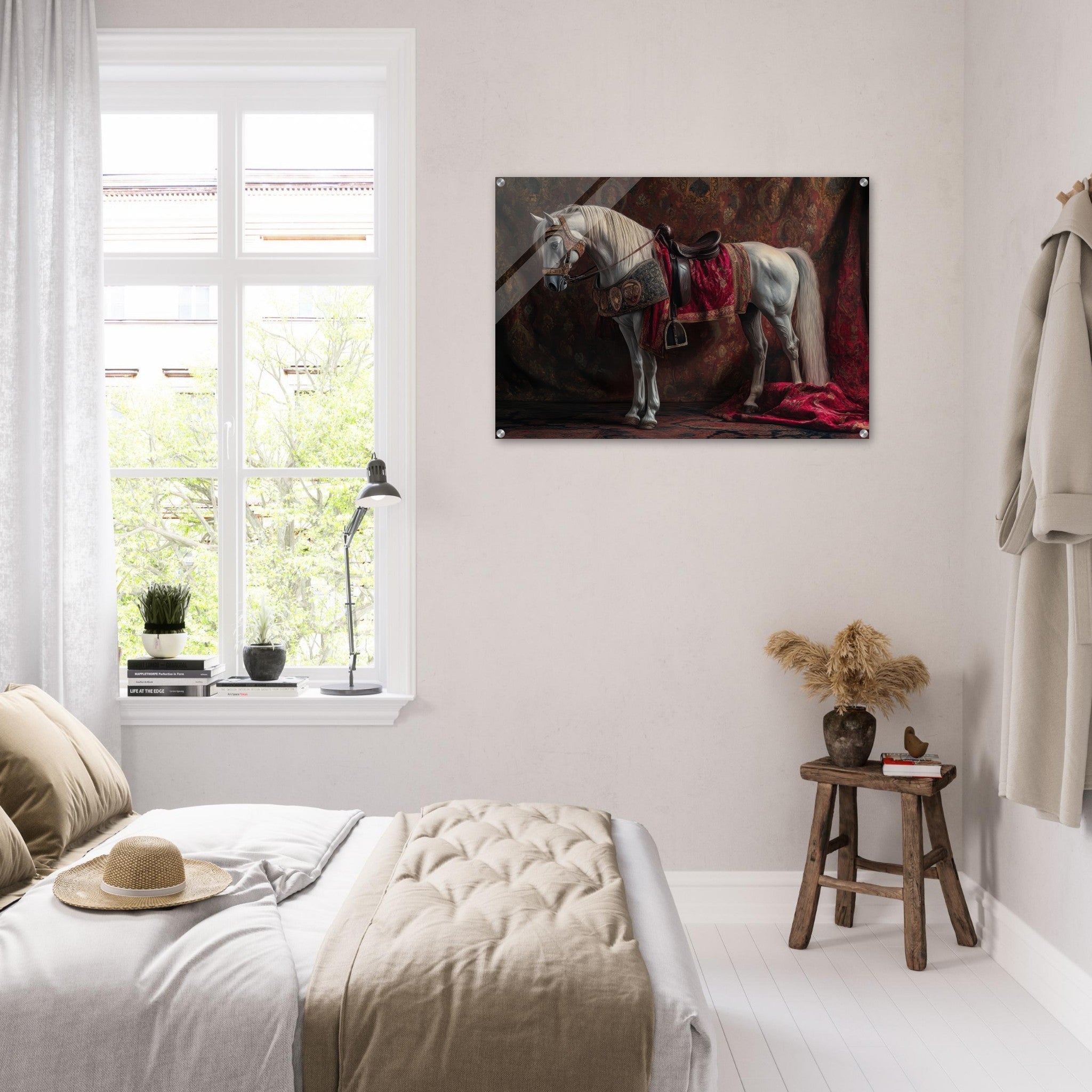 Acrylic Print Landscape - Renaissance Portrait of a Noble Horse A dignified 4 - Shop Ai Art WebShop - Digital Art online Store