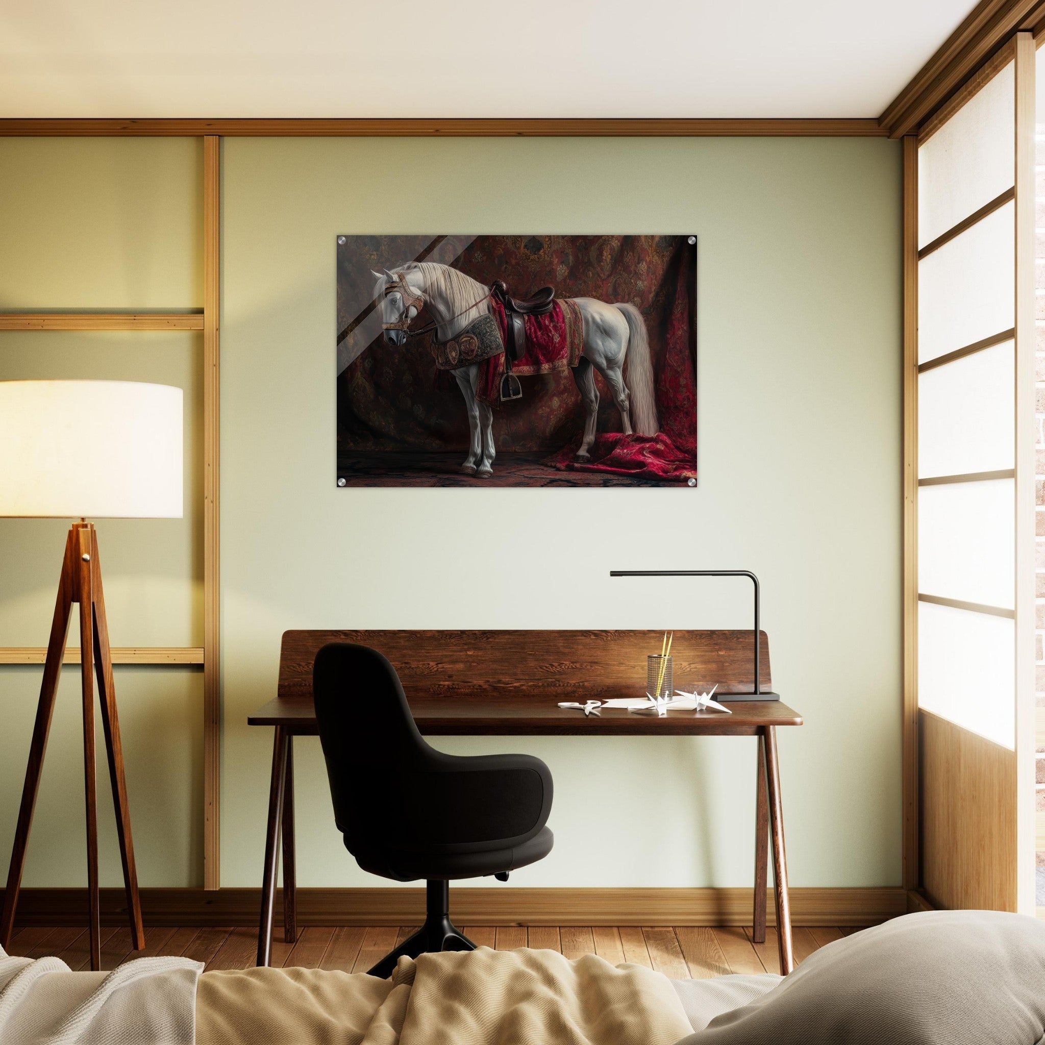 Acrylic Print Landscape - Renaissance Portrait of a Noble Horse A dignified 4 - Shop Ai Art WebShop - Digital Art online Store