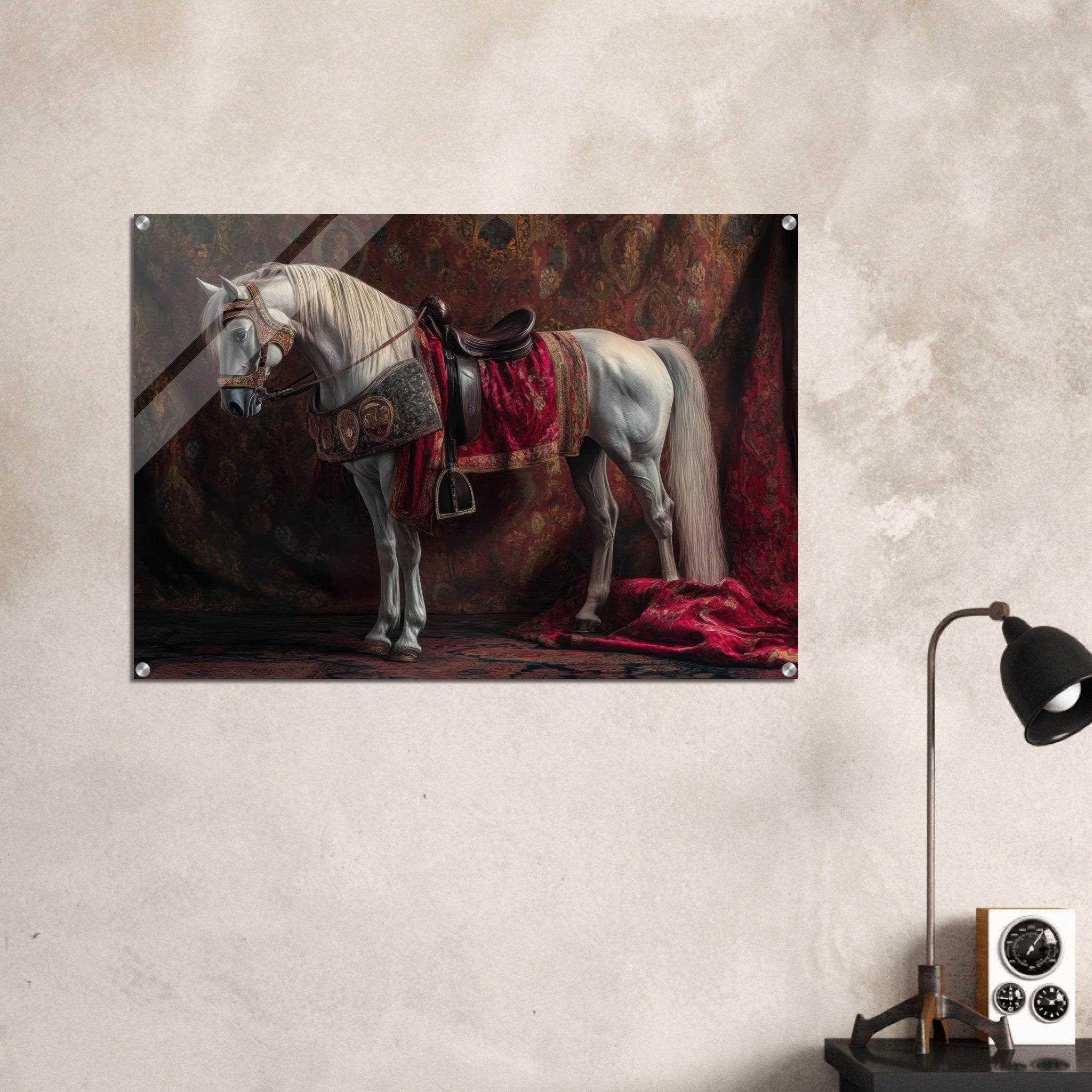 Acrylic Print Landscape - Renaissance Portrait of a Noble Horse A dignified 4 - Shop Ai Art WebShop - Digital Art online Store