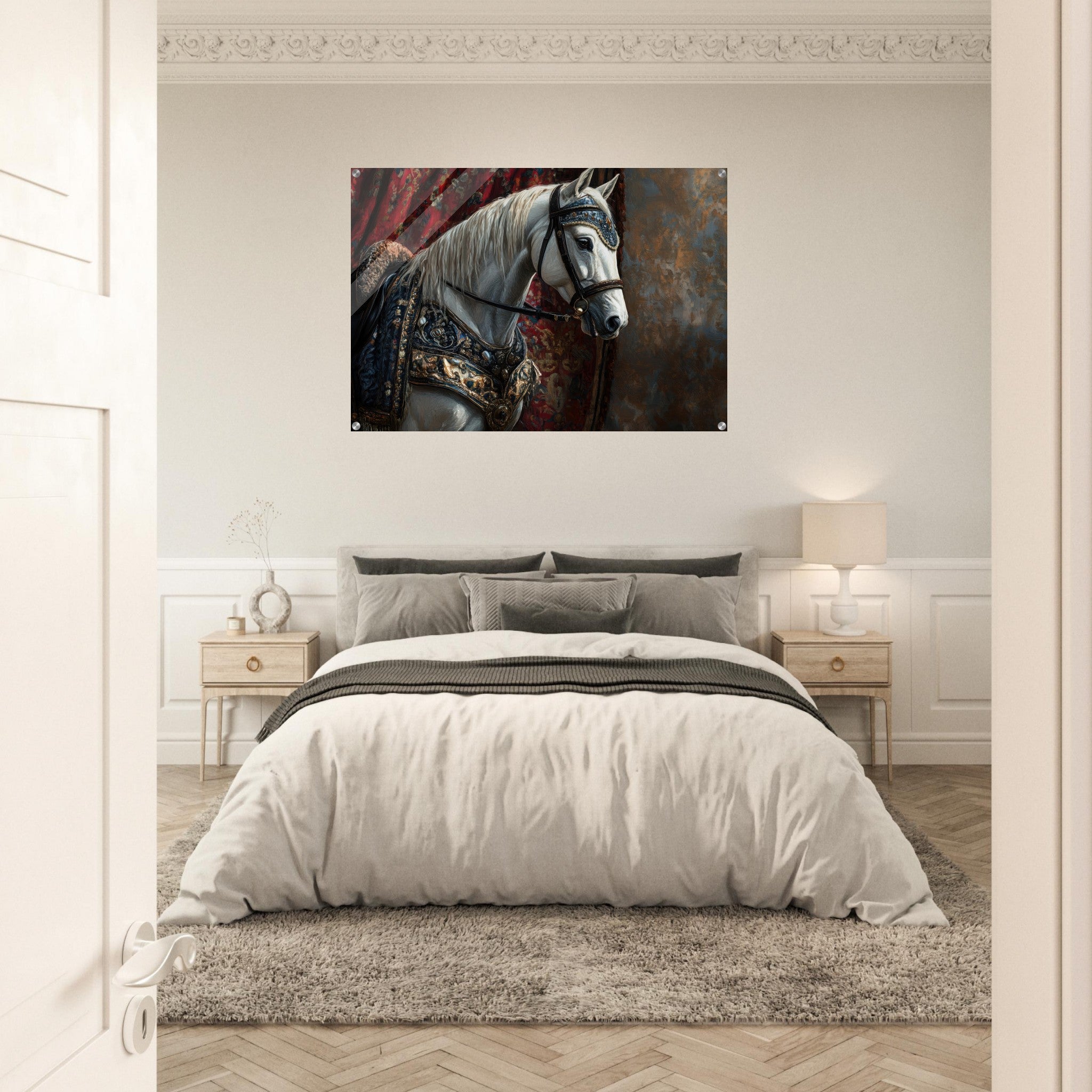 Acrylic Print Landscape - Renaissance Portrait of a Noble Horse A dignified 6 - Shop Ai Art WebShop - Digital Art online Store