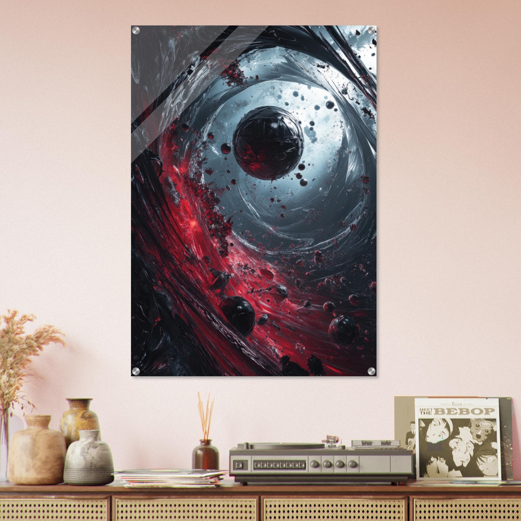 Acrylic Print Portrait - Gravitys Collapse A violent implosion of fragment 6 - Ai Art Force