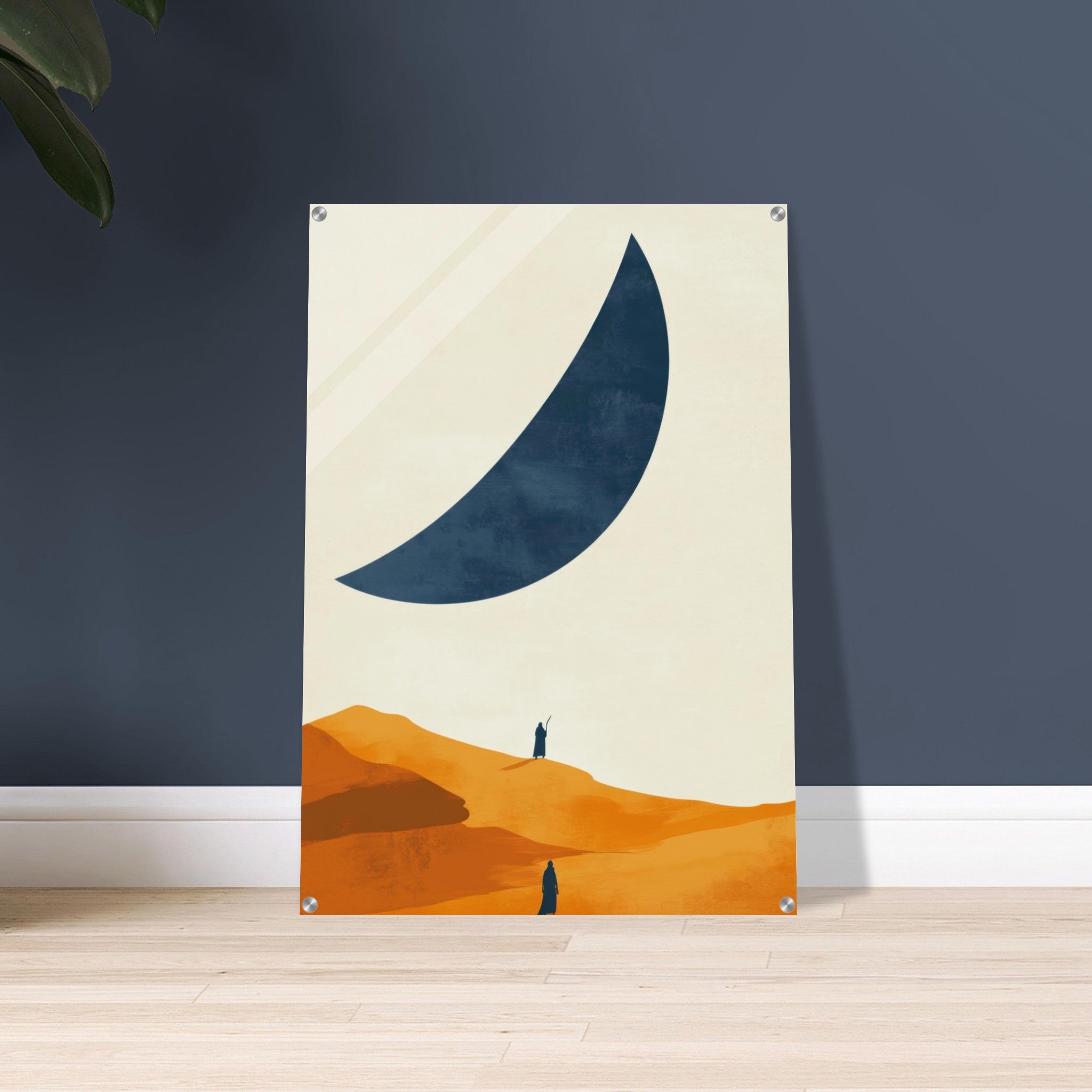 Acrylic Print Portrait - Minimalist Magical Landscape A sleek minimalist - Shop Ai Art WebShop - Digital Art online Store