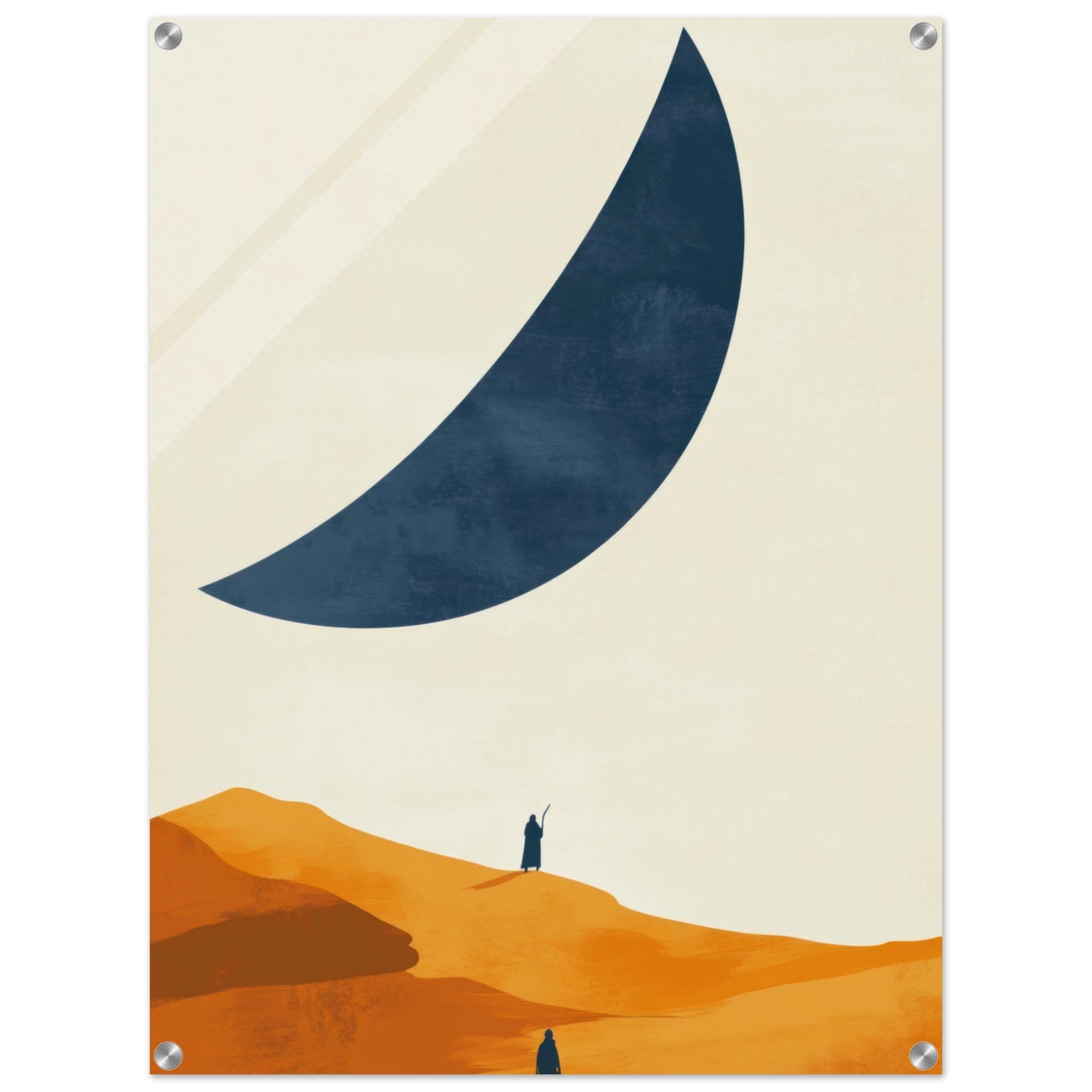 Acrylic Print Portrait - Minimalist Magical Landscape A sleek minimalist - Shop Ai Art WebShop - Digital Art online Store