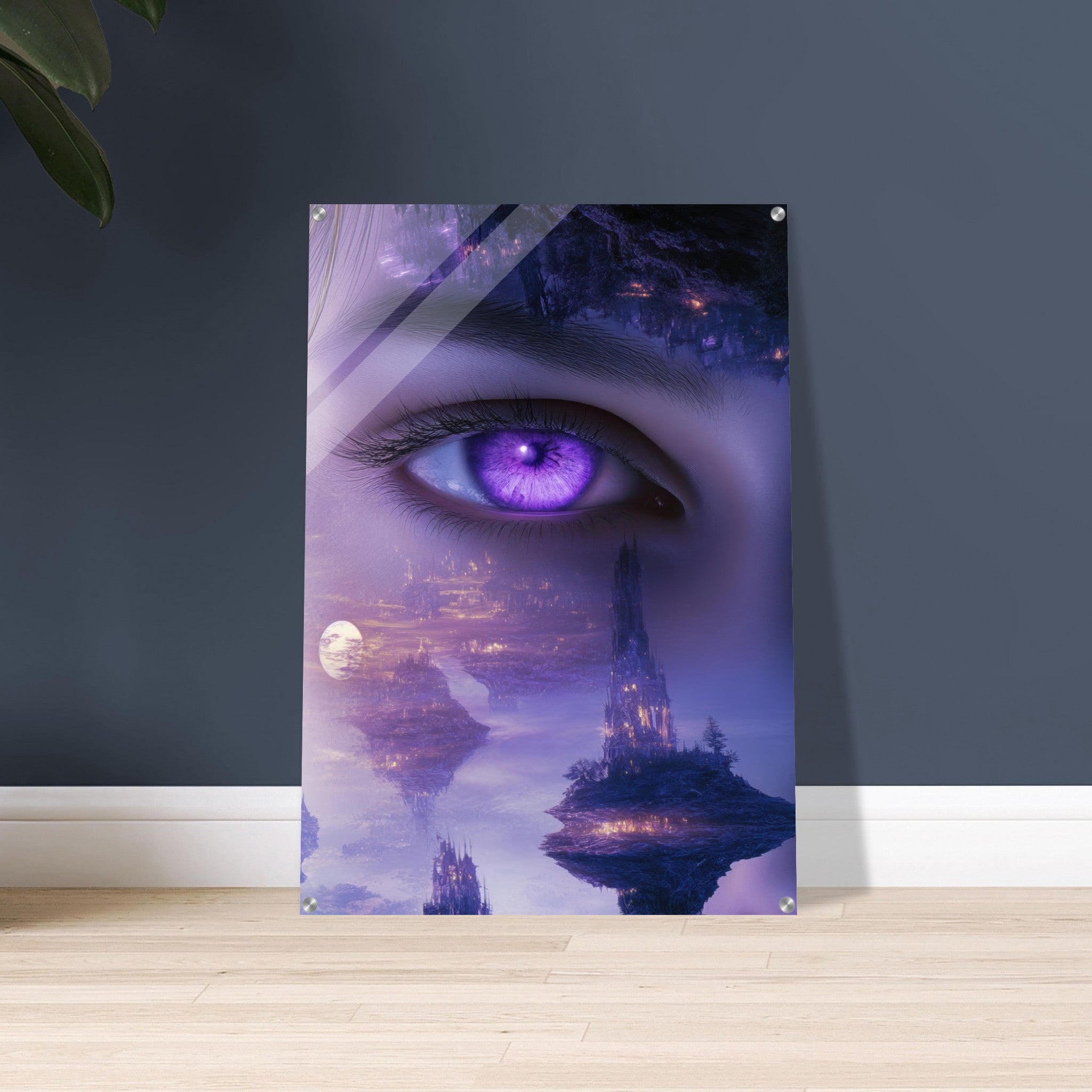 Acrylic Print Portrait - Surreal Elven Dreamscape Surrealism Extreme Los - Shop Ai Art WebShop - Digital Art online Store