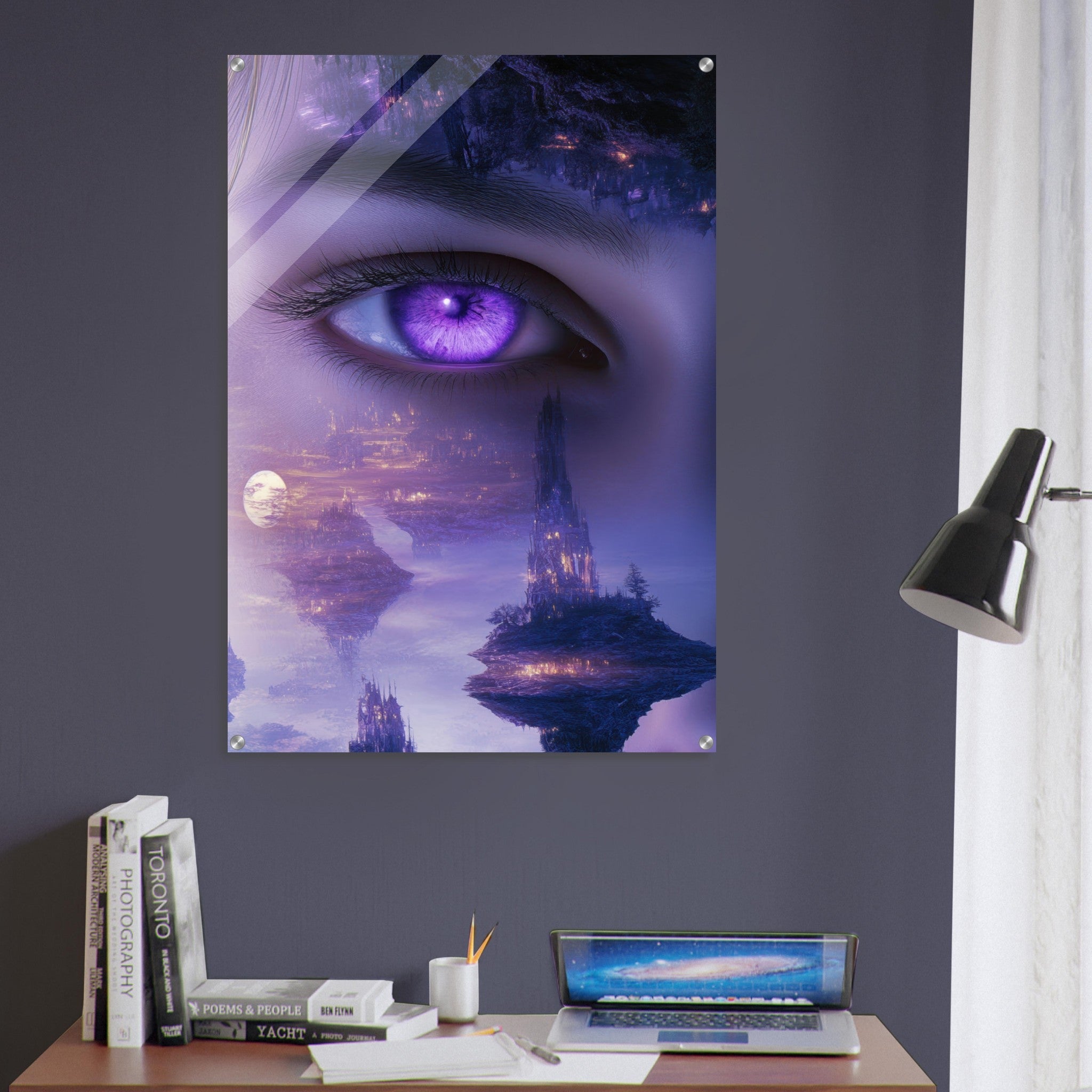Acrylic Print Portrait - Surreal Elven Dreamscape Surrealism Extreme Los - Shop Ai Art WebShop - Digital Art online Store