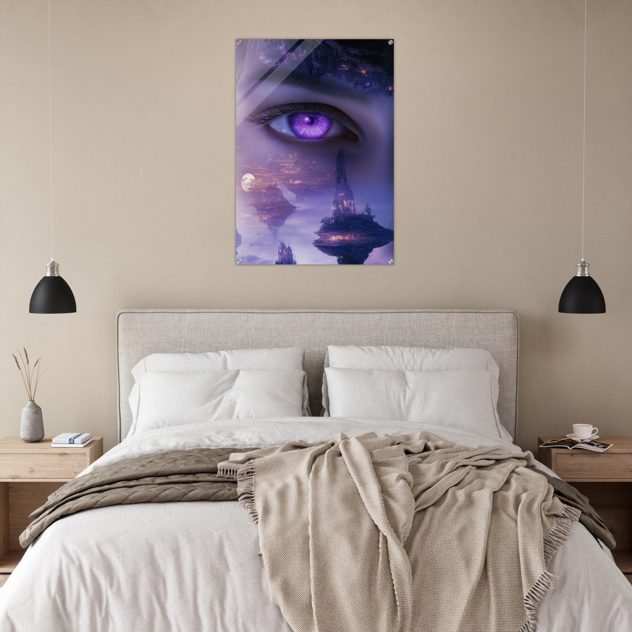 Acrylic Print Portrait - Surreal Elven Dreamscape Surrealism Extreme Los - Shop Ai Art WebShop - Digital Art online Store