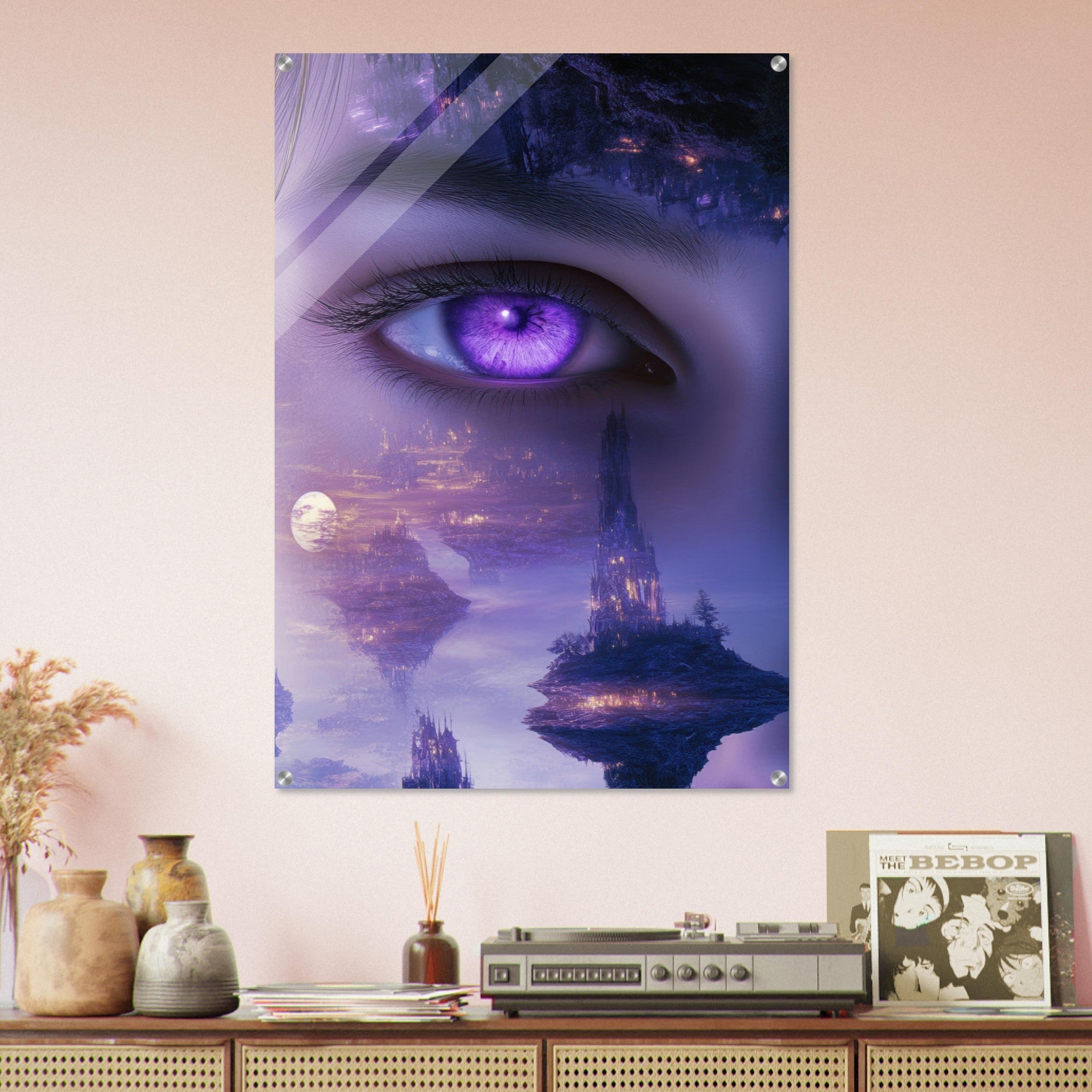 Acrylic Print Portrait - Surreal Elven Dreamscape Surrealism Extreme Los - Shop Ai Art WebShop - Digital Art online Store