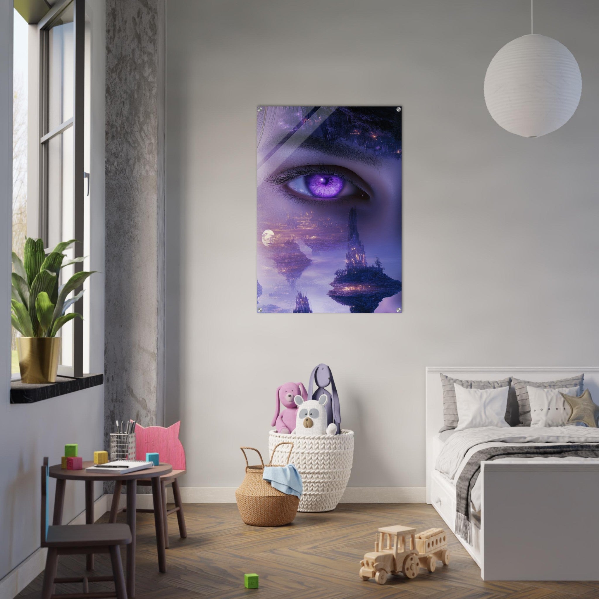 Acrylic Print Portrait - Surreal Elven Dreamscape Surrealism Extreme Los - Shop Ai Art WebShop - Digital Art online Store