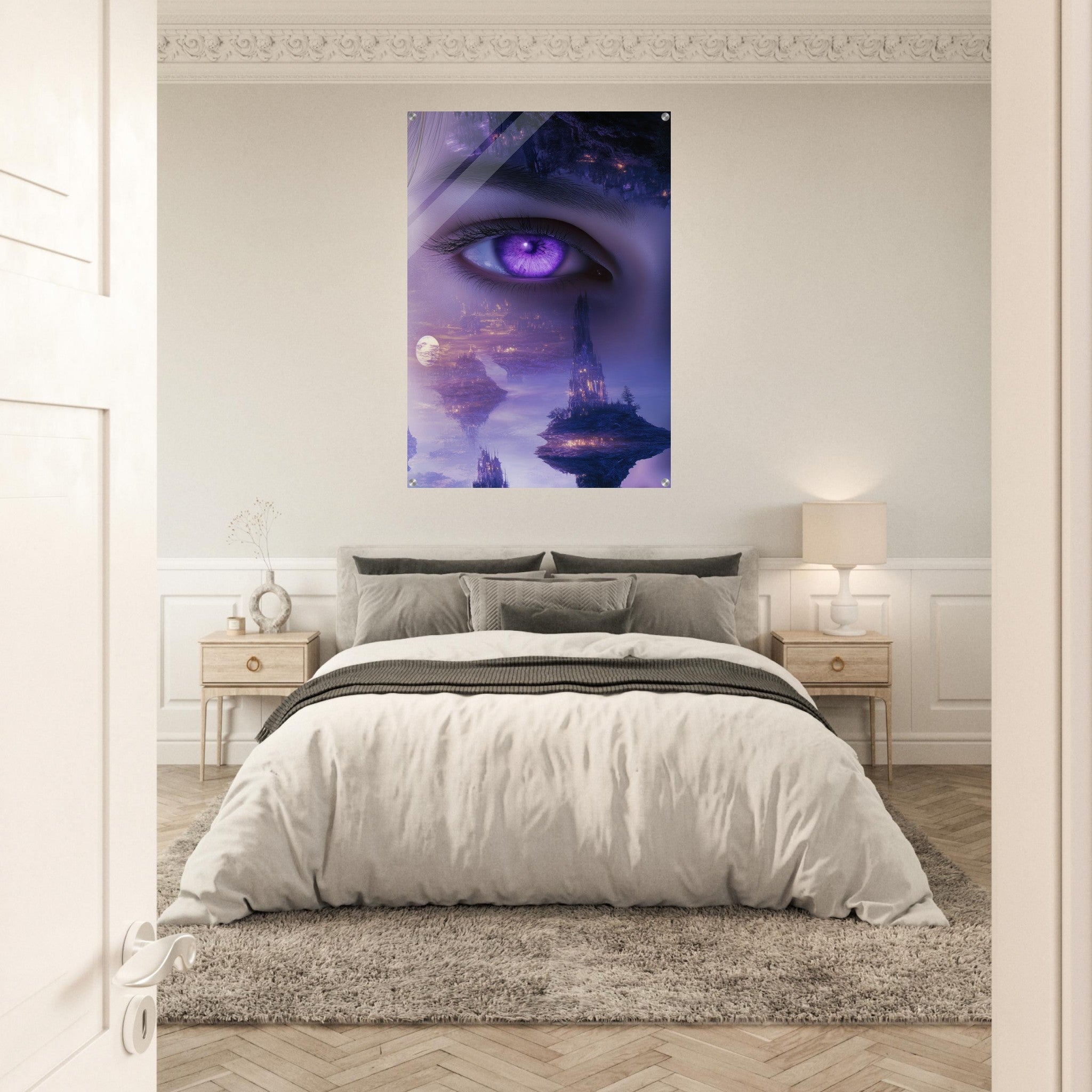 Acrylic Print Portrait - Surreal Elven Dreamscape Surrealism Extreme Los - Shop Ai Art WebShop - Digital Art online Store