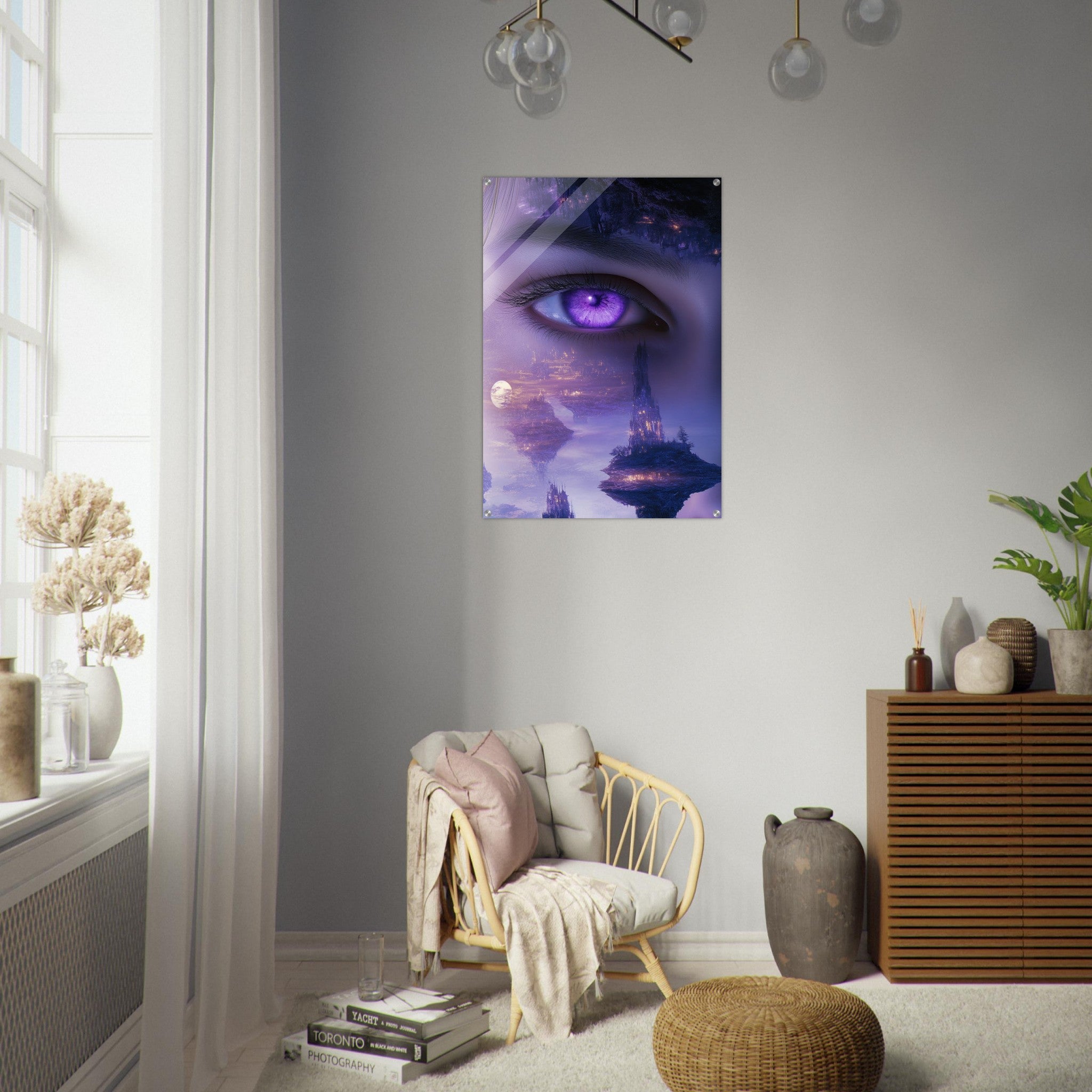 Acrylic Print Portrait - Surreal Elven Dreamscape Surrealism Extreme Los - Shop Ai Art WebShop - Digital Art online Store