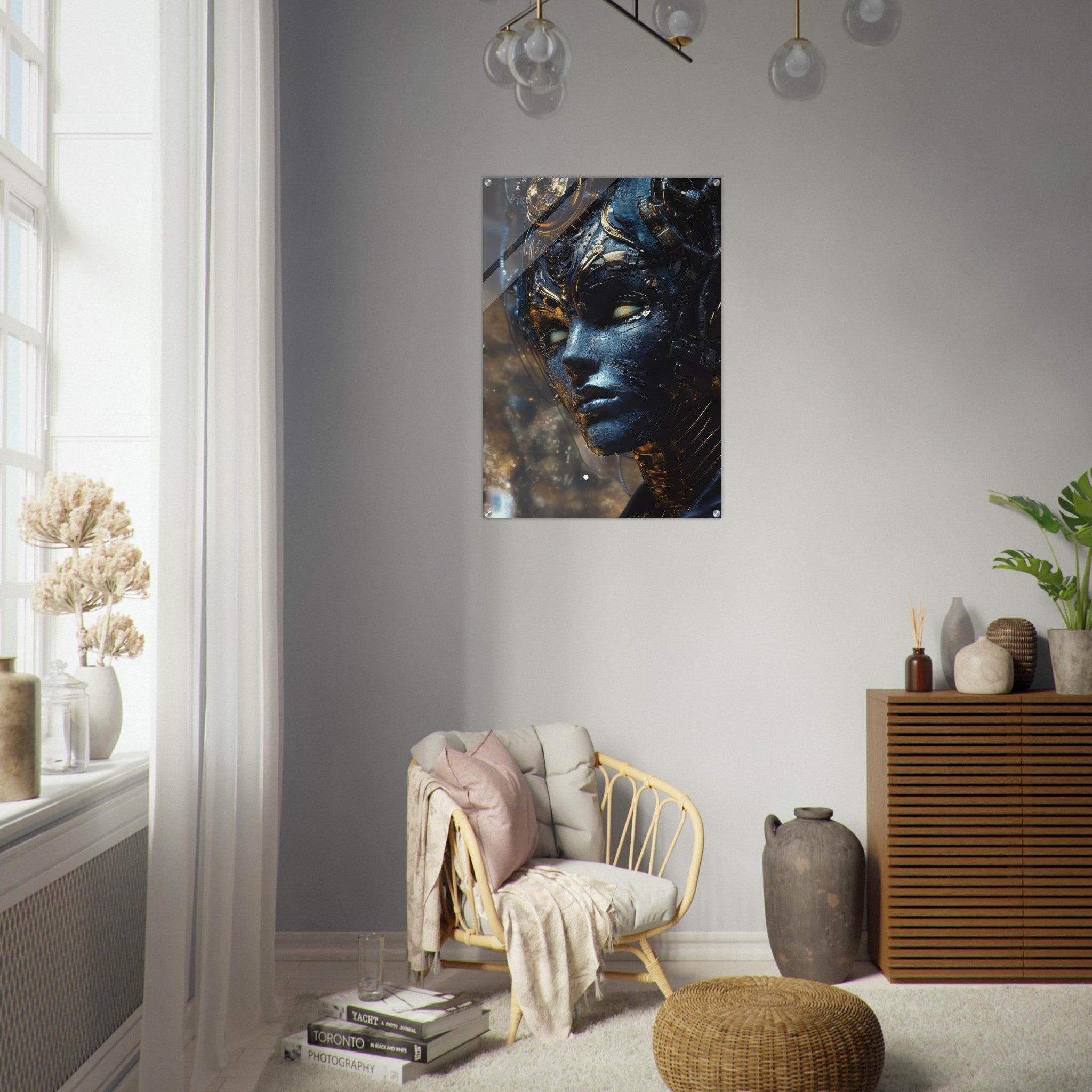 Acrylic Print Portrait - The Cybernetic Dukes Masquerade A lavish master 2 - Shop Ai Art WebShop - Digital Art online Store