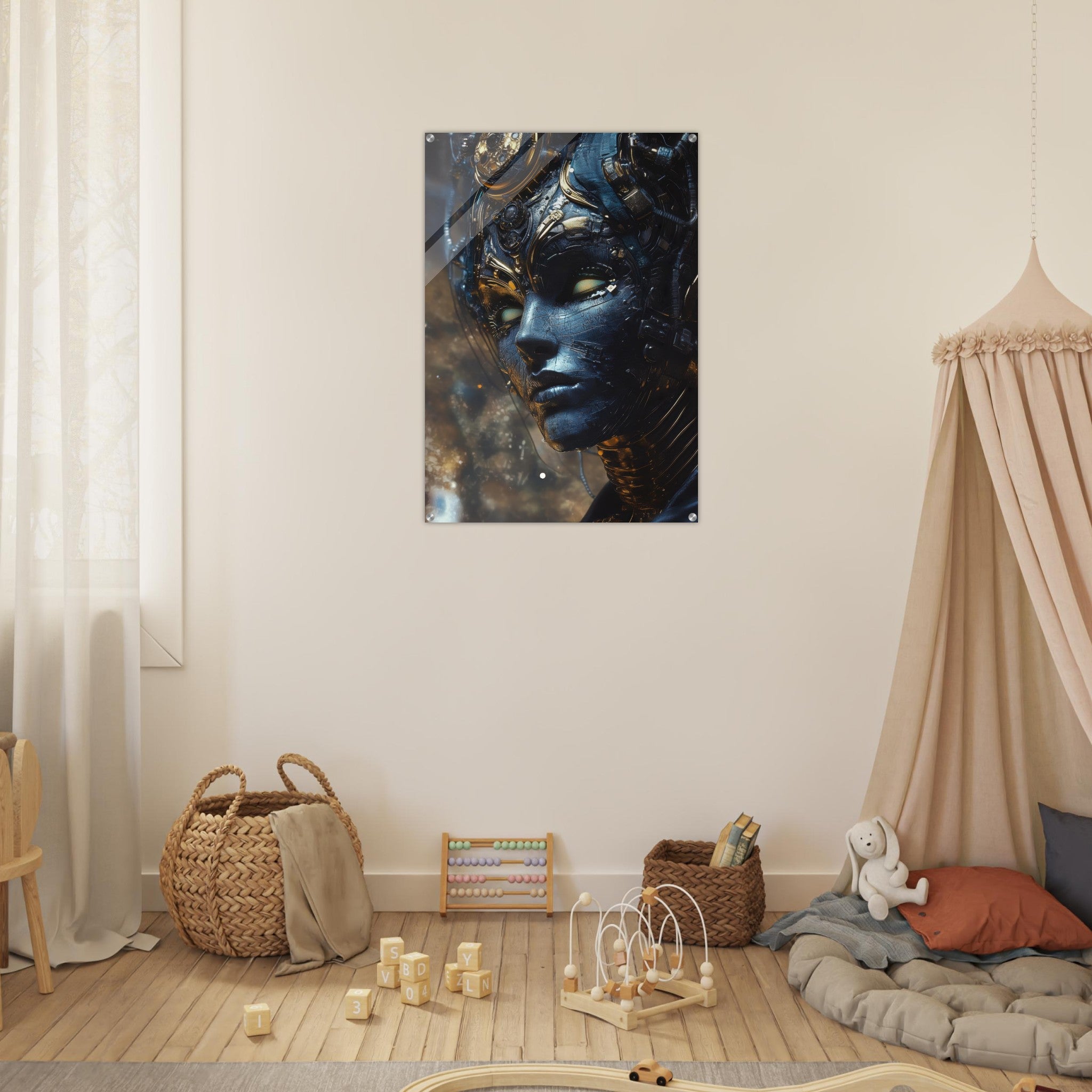 Acrylic Print Portrait - The Cybernetic Dukes Masquerade A lavish master 2 - Shop Ai Art WebShop - Digital Art online Store