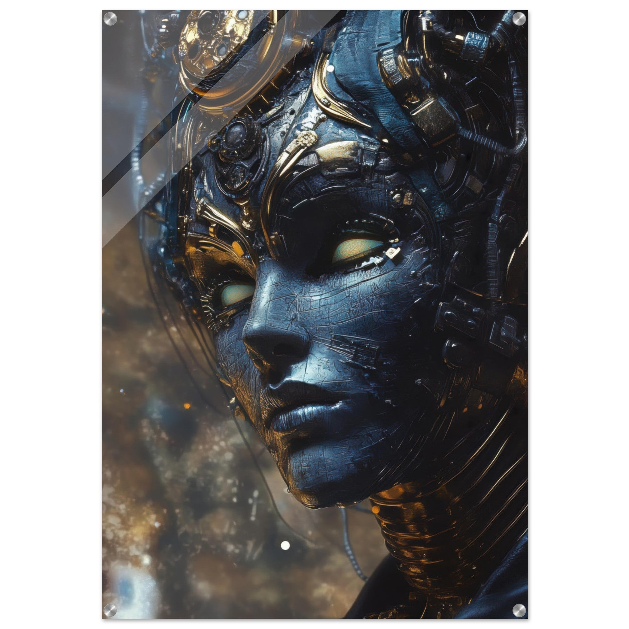 Acrylic Print Portrait - The Cybernetic Dukes Masquerade A lavish master 2 - Shop Ai Art WebShop - Digital Art online Store