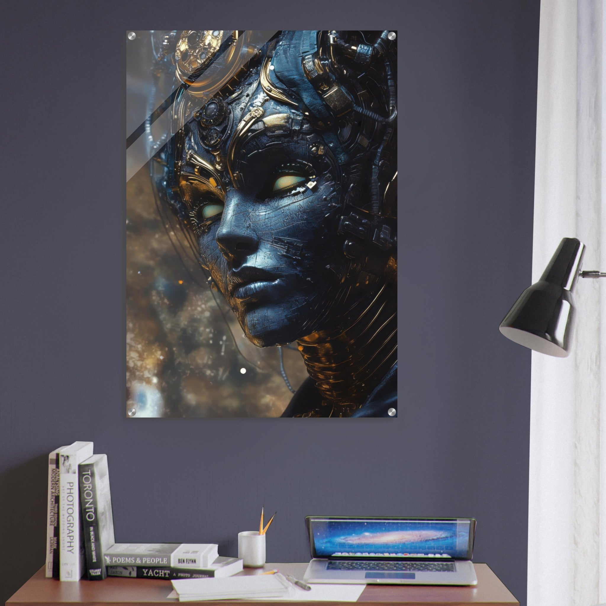 Acrylic Print Portrait - The Cybernetic Dukes Masquerade A lavish master 2 - Shop Ai Art WebShop - Digital Art online Store